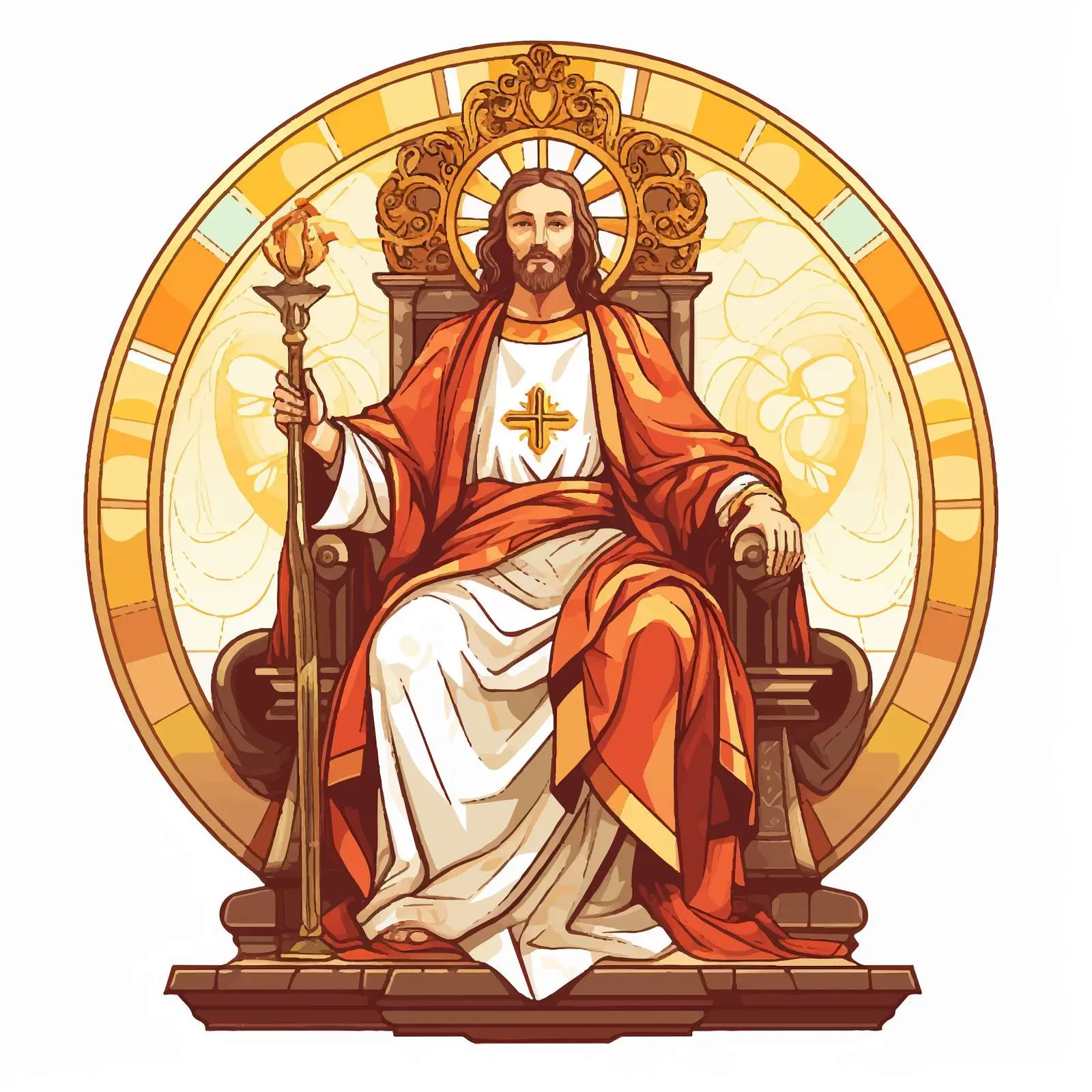 Jesus the Greatest Bishop Illustration — free download from Dotvec