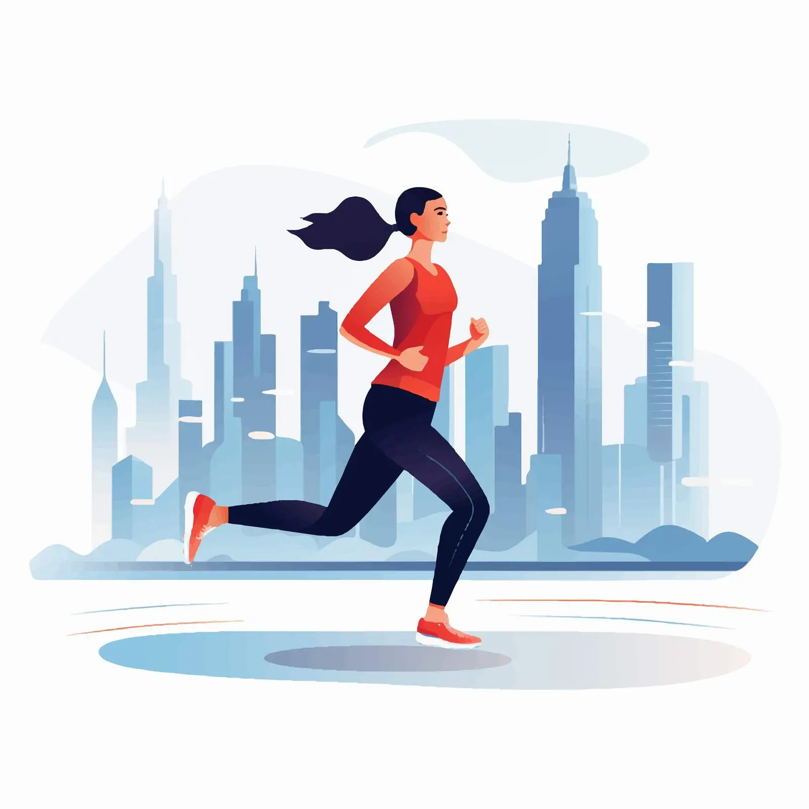 Urban Jogging Female Runner Outdoor Cardio Workout – free vitality image from Dotvec