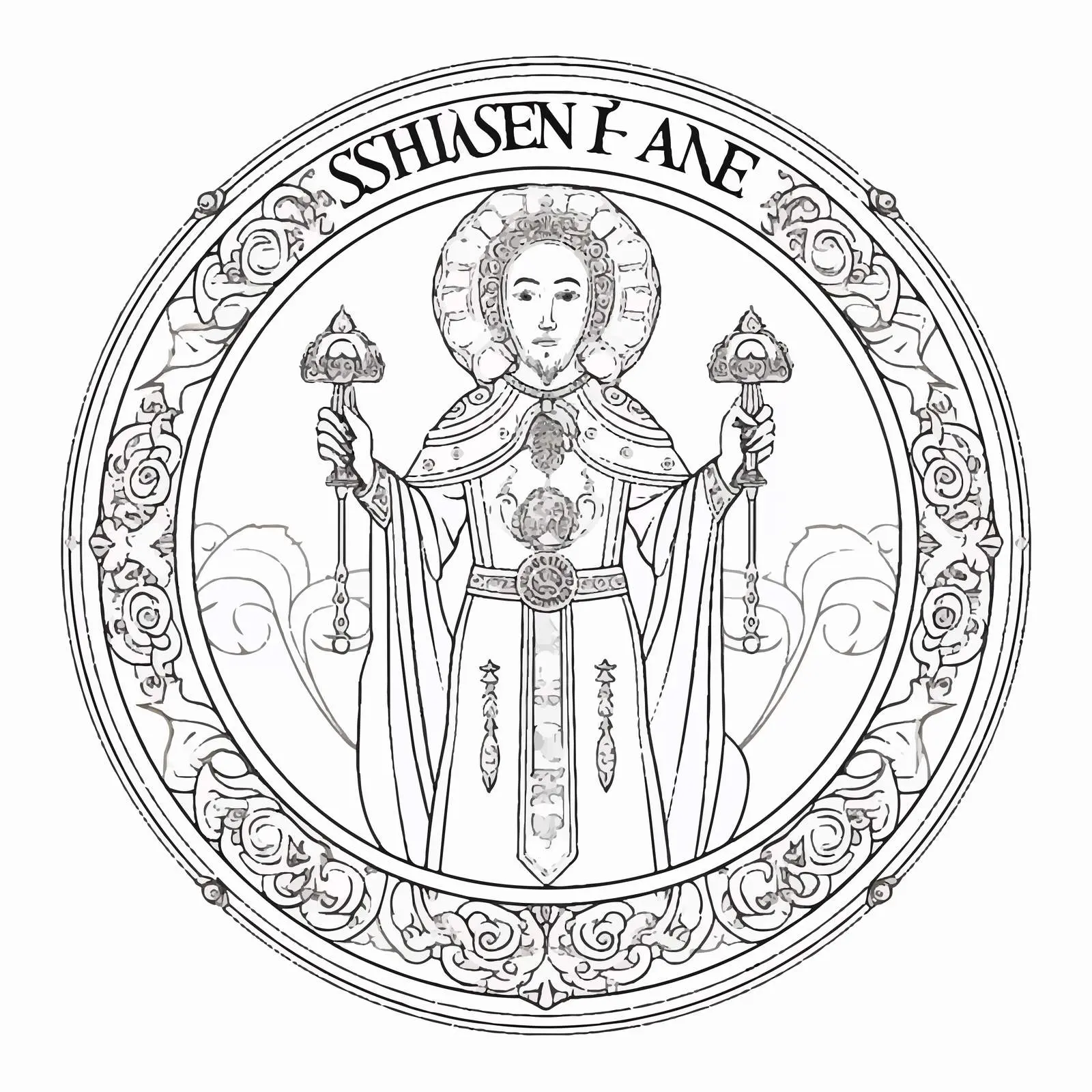 John of Shanghai and San Francisco Coloring Page – free fun for kids image from Dotvec