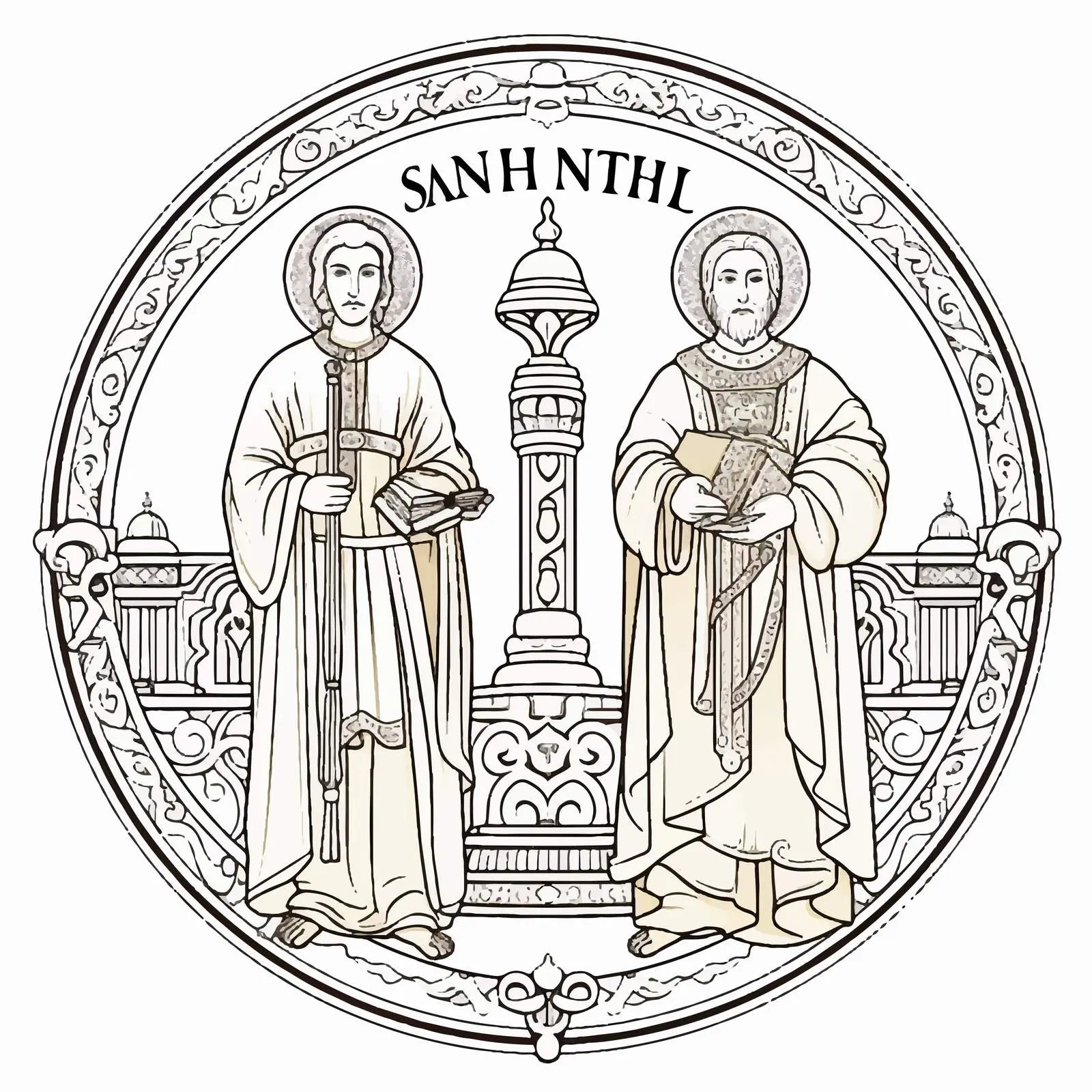 John of Shanghai and San Francisco Coloring Page – free entertain image from Dotvec