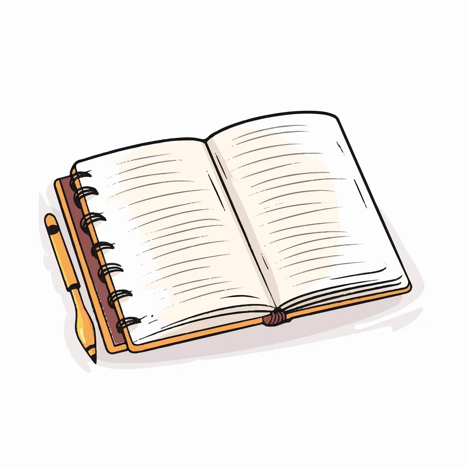 Cartoon Vector Illustration of Journal Lines — free download from Dotvec
