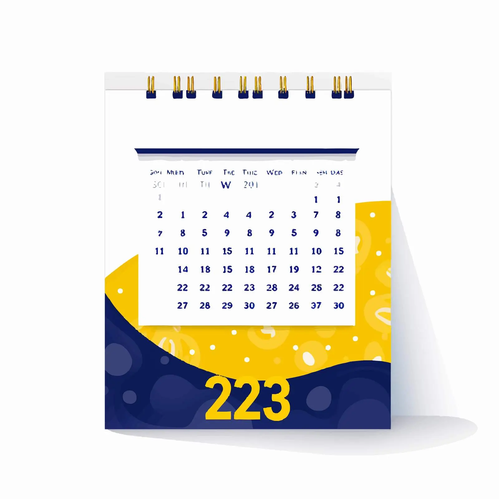 Blue and Yellow July Advertising Print Poster — free download from Dotvec