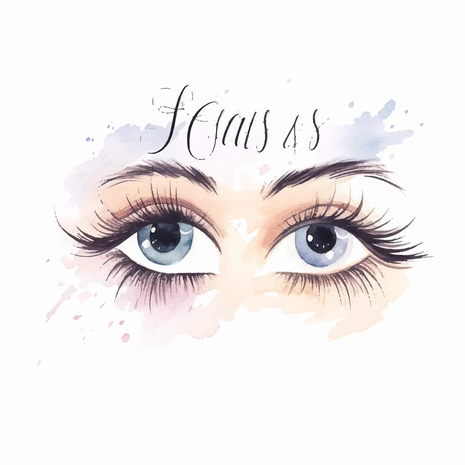 Handwritten Lettering with False Eyelashes – free art workshop image from Dotvec