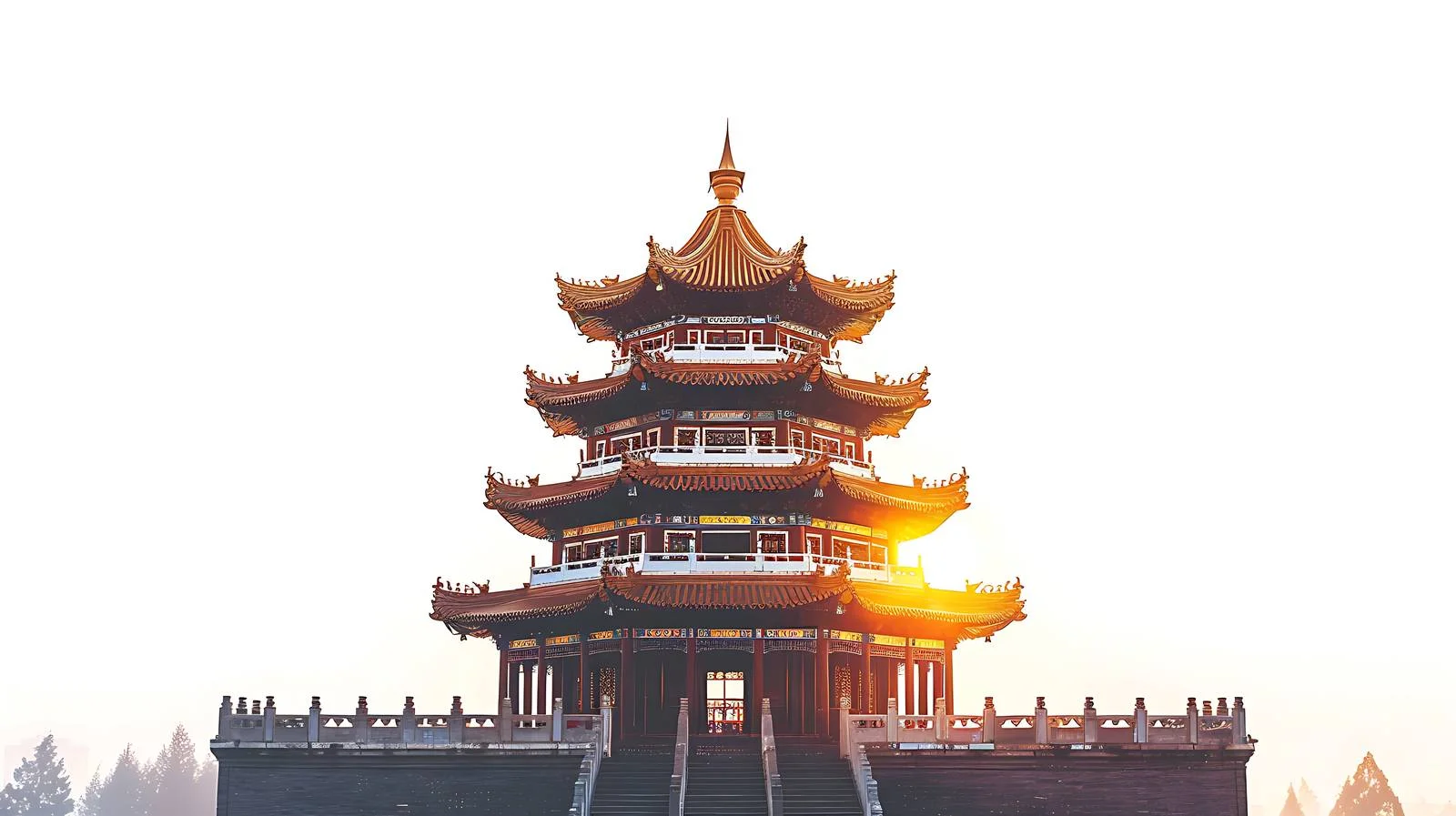Kaifeng Iron Pagoda Sunset View — free download from Dotvec