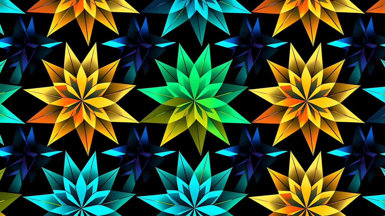 Vibrant Star Pattern on Dark Background — free download from Dotvec