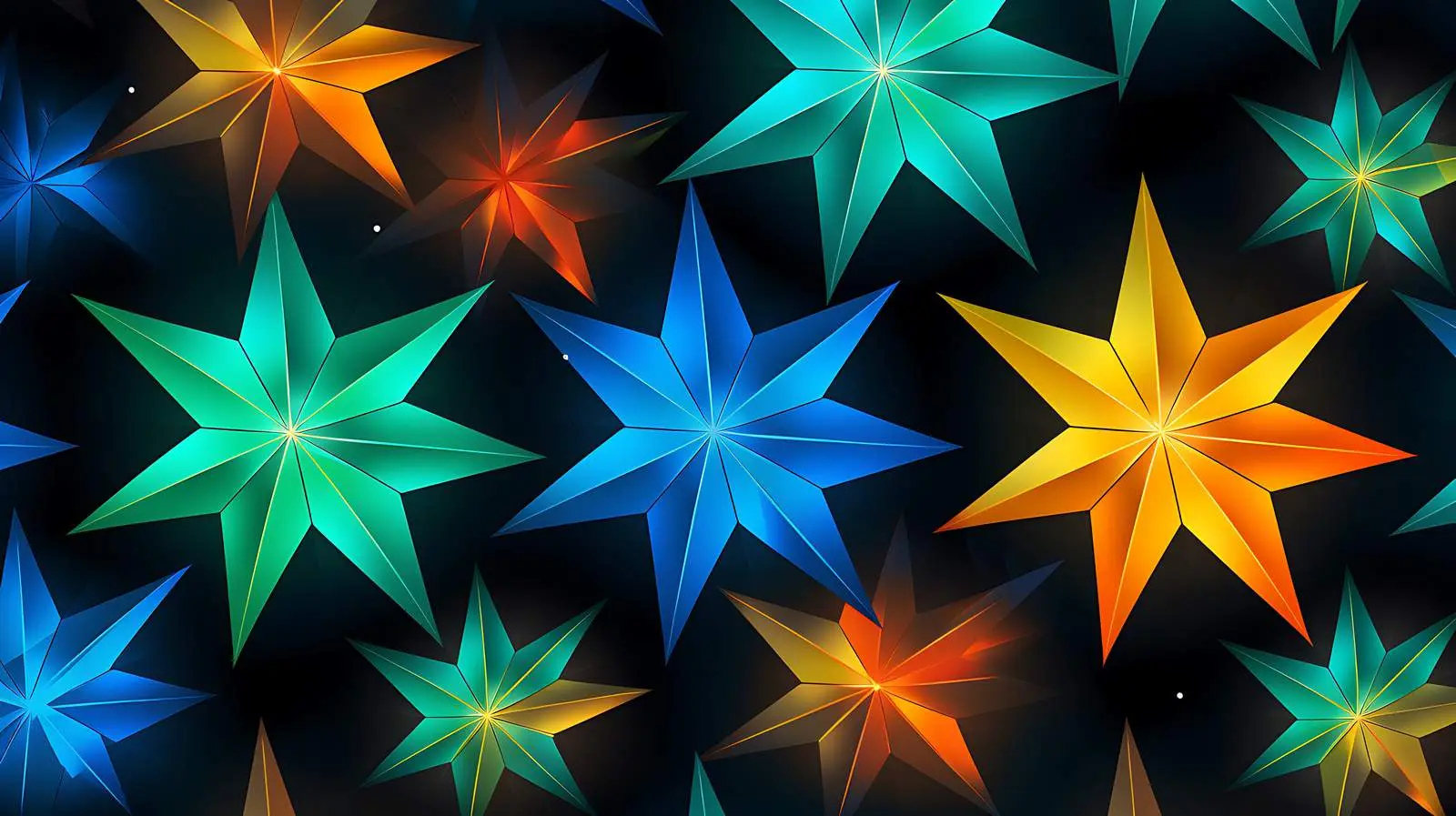 Vibrant Stars Kaleidoscope Artwork — free download from Dotvec