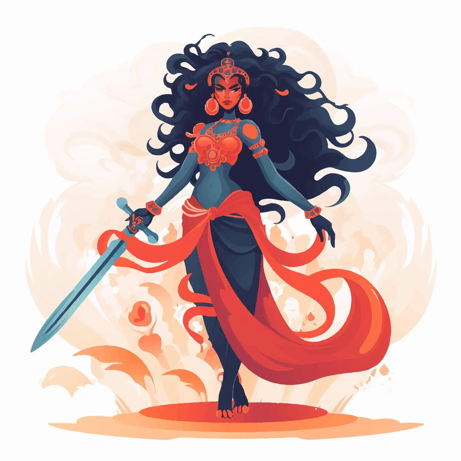 Kali: Hindu Goddess of Destruction and Transformation — free download from Dotvec