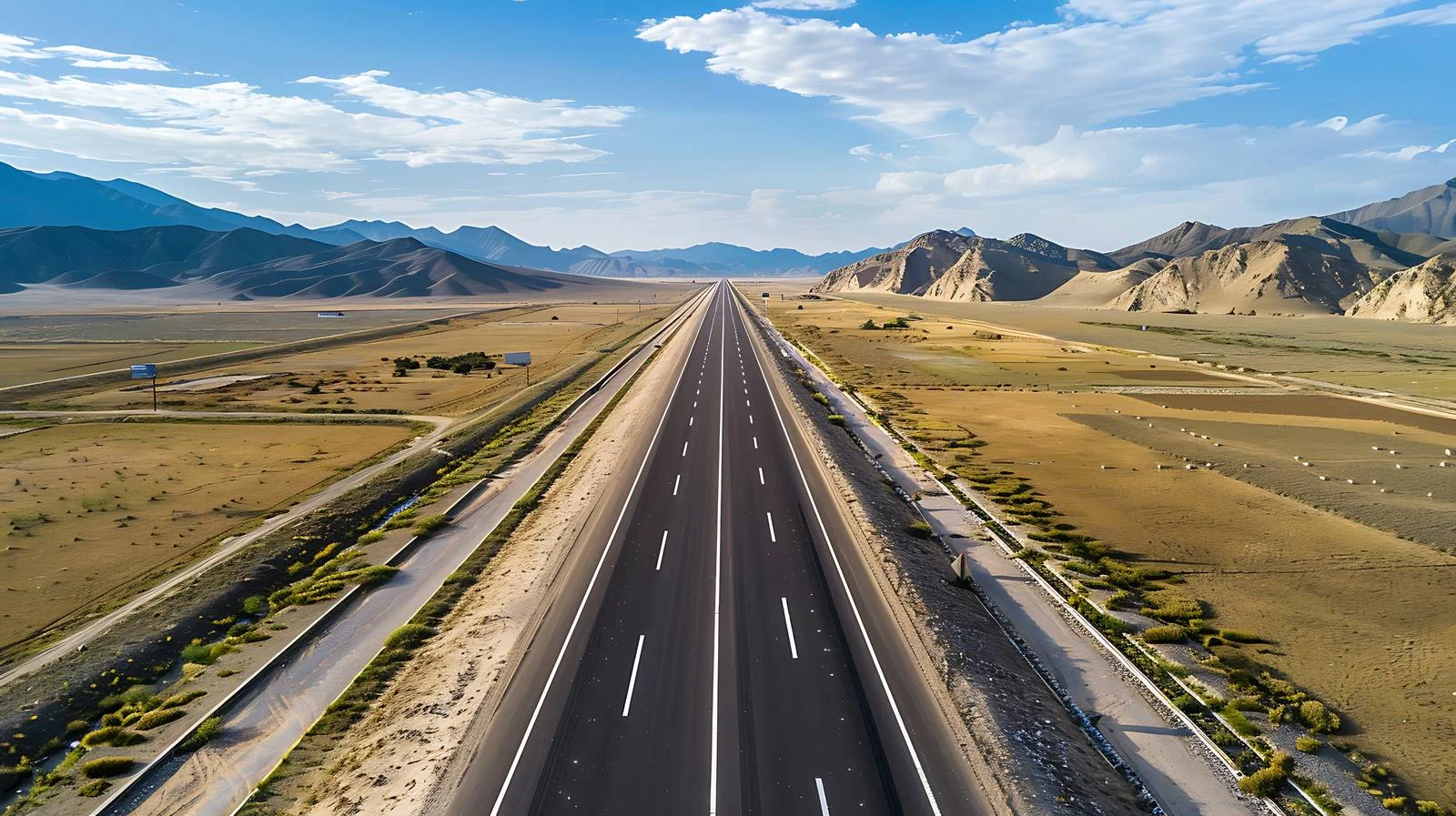 Karamay Xinjiang Highway on White Background — free download from Dotvec