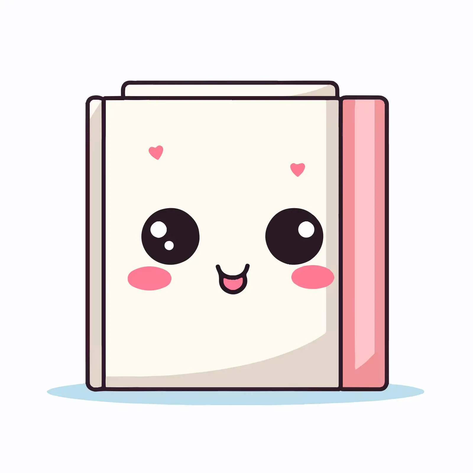Cute Kawaii Book Icon Vector Illustration — free download from Dotvec