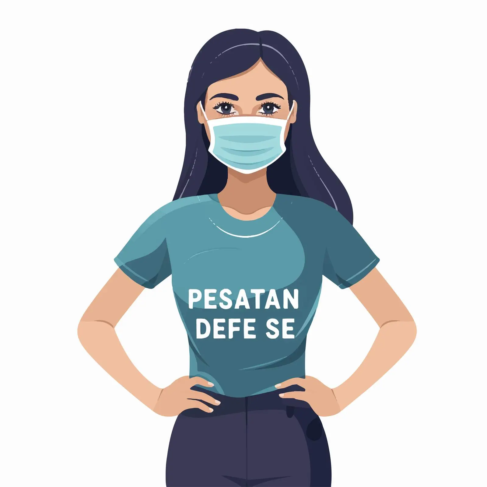 Keep Your Distance Font Design with Medical Theme — free download from Dotvec