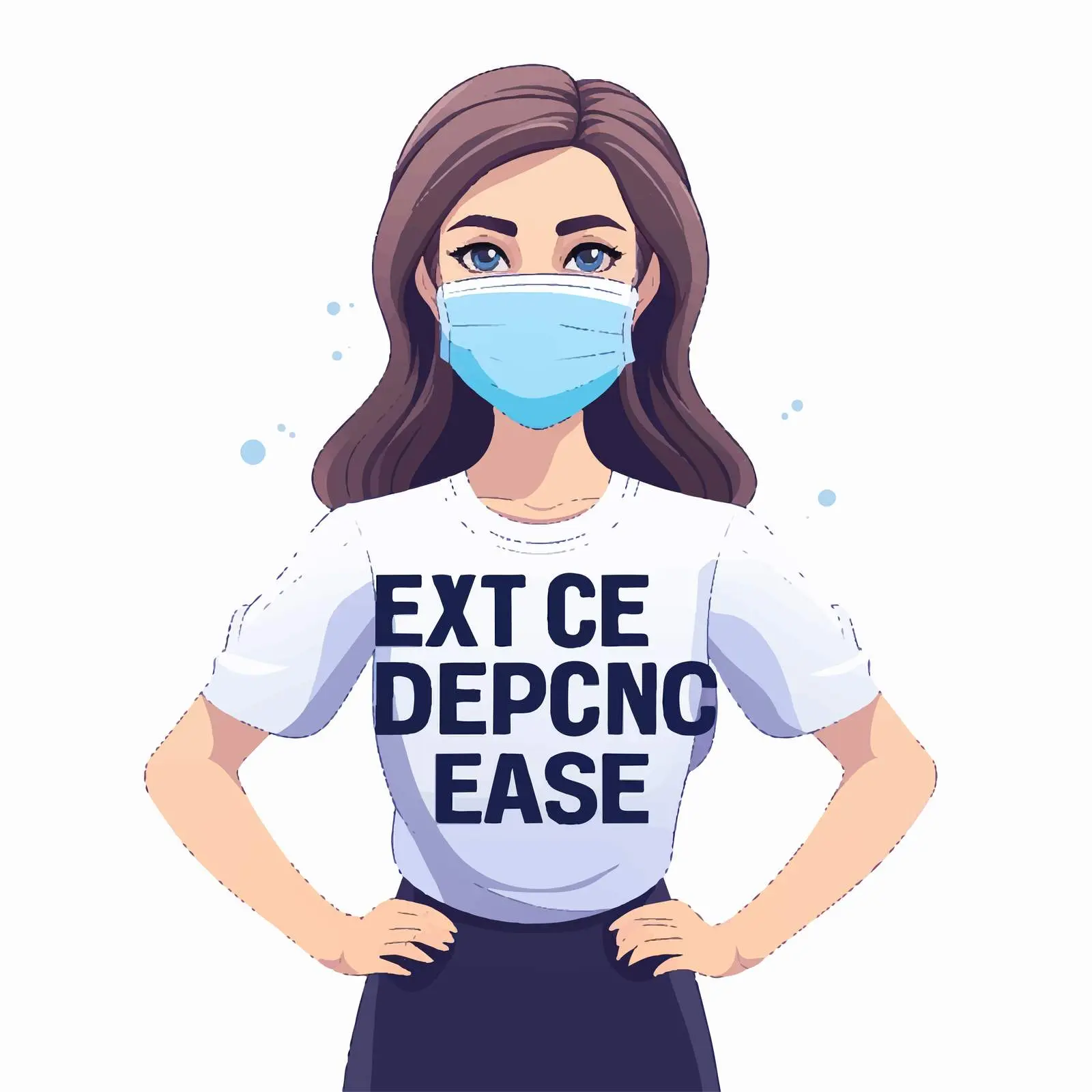 Keep Your Distance - Medical Design Illustration – free protective measures image from Dotvec