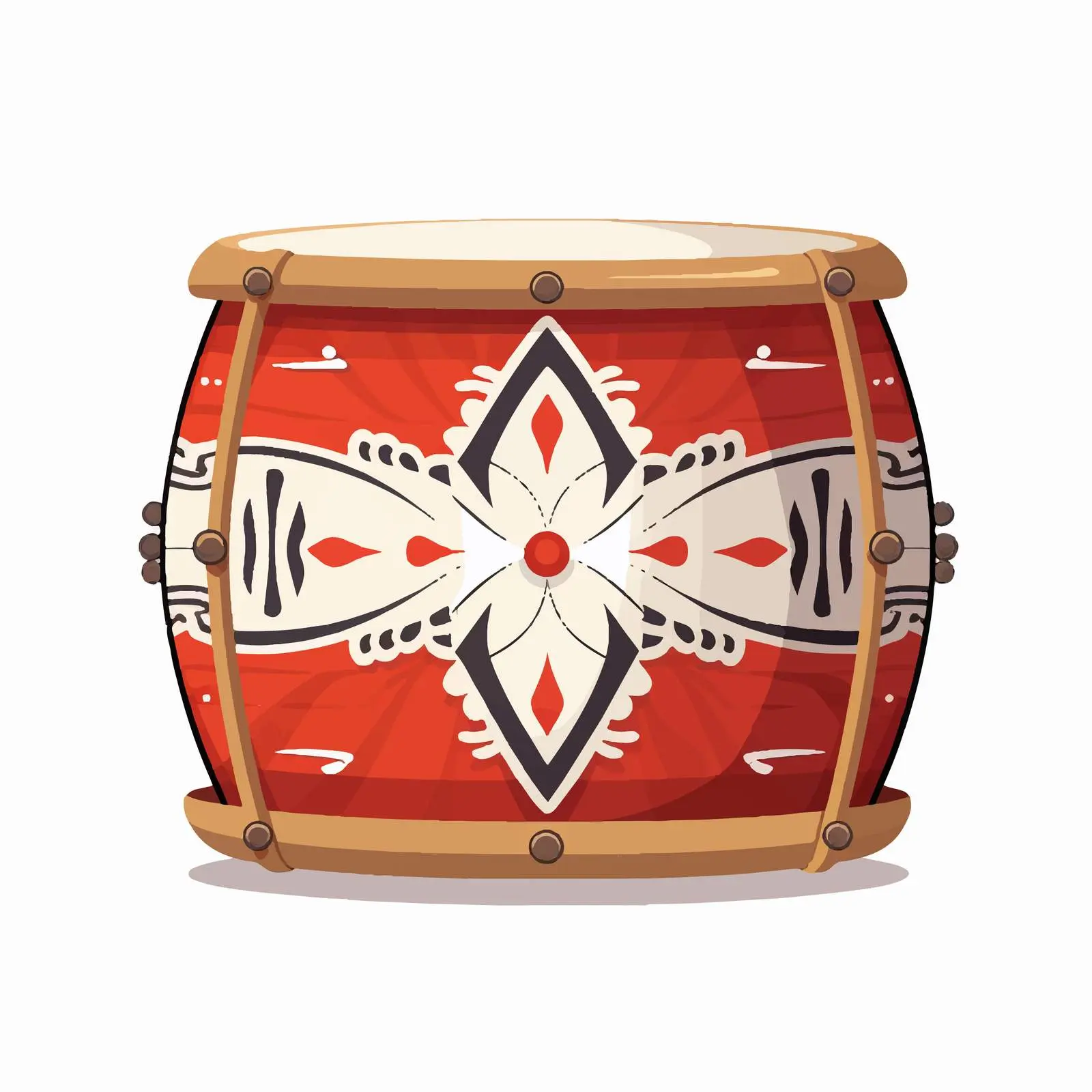 Indonesian Kendang Traditional Drum Vector Illustration — free download from Dotvec