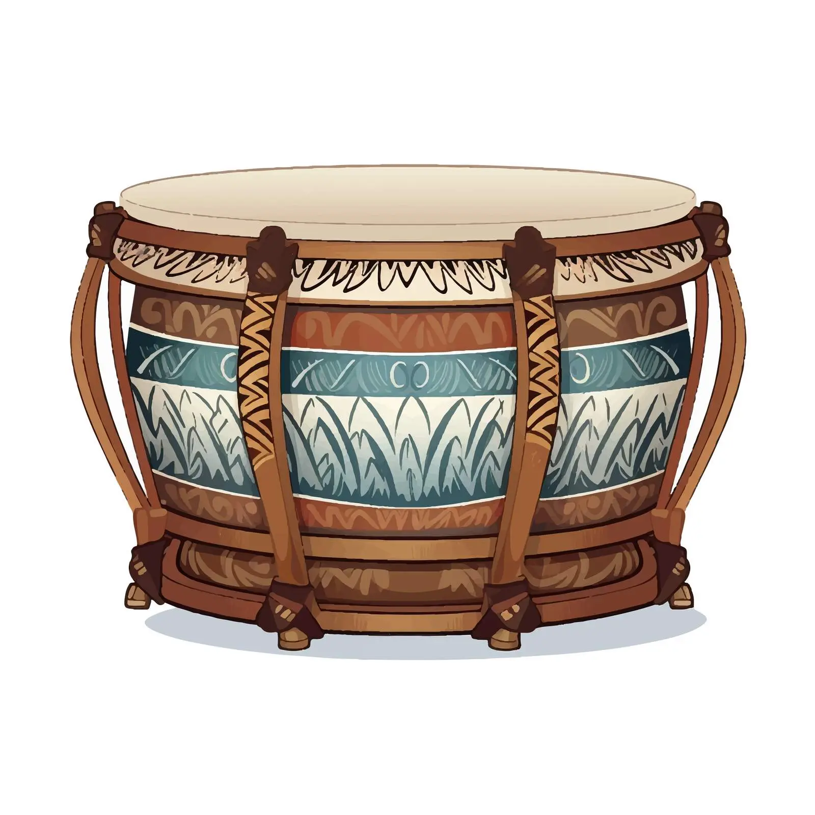 Indonesian Kendang Traditional Drum Vector Illustration — free download from Dotvec