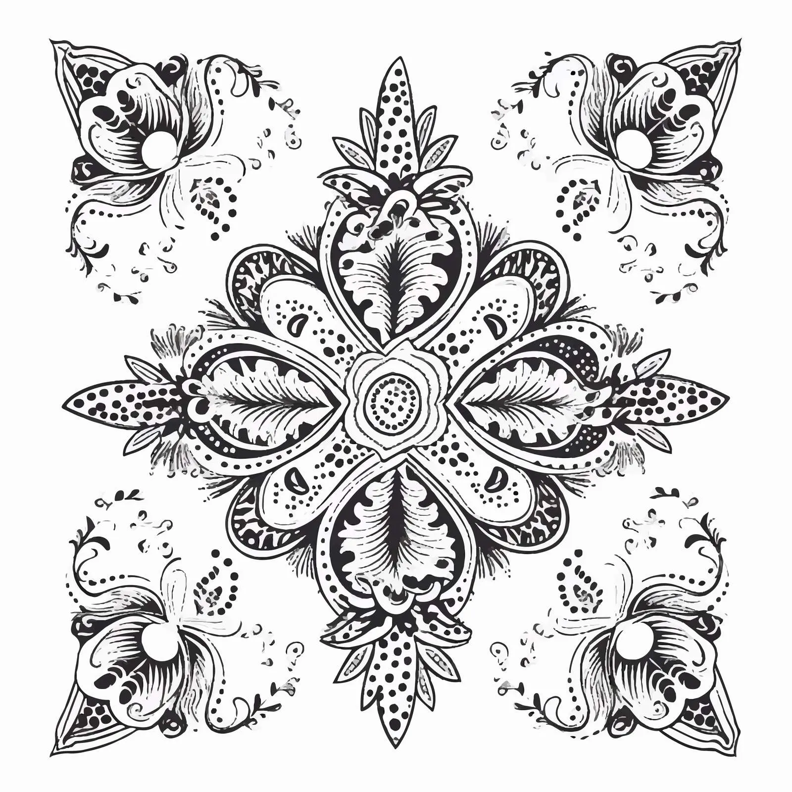 Vector Illustration of Isolated Kerchief on White Background – free stylish accessory image from Dotvec