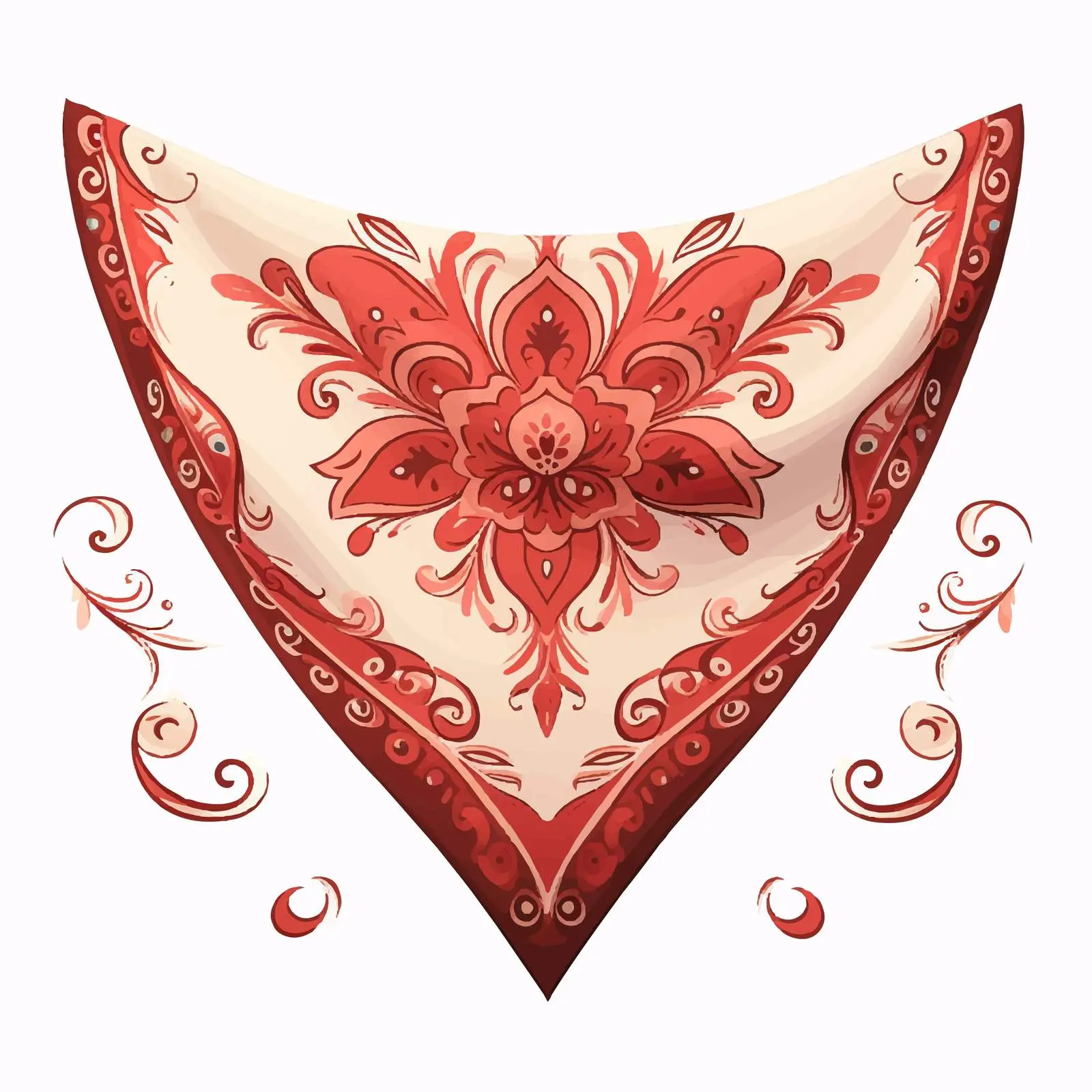 Isolated Vector Illustration of a Kerchief — free download from Dotvec