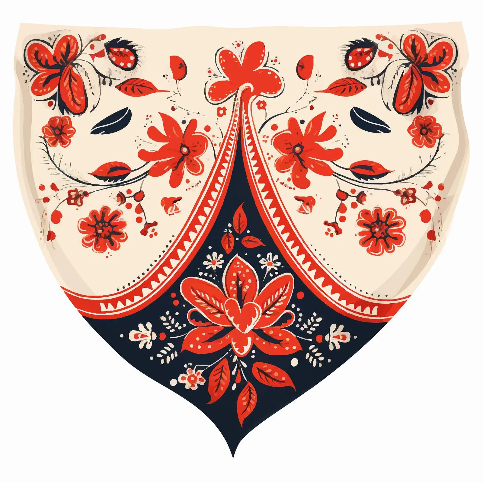 Isolated Vector Illustration of Kerchief on White Background — free download from Dotvec