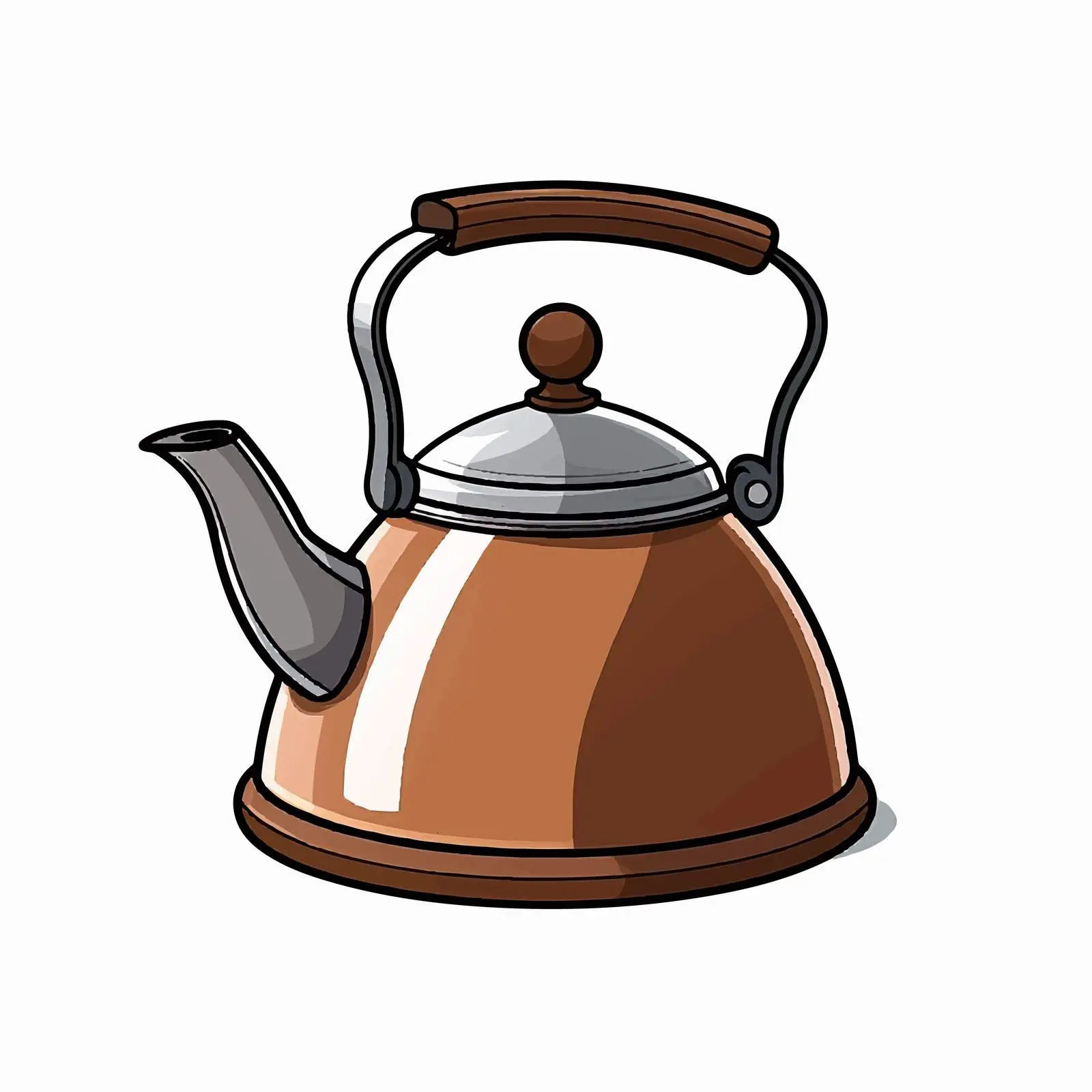 Cartoon Kettle Coffee Vector Icon Illustration — free download from Dotvec