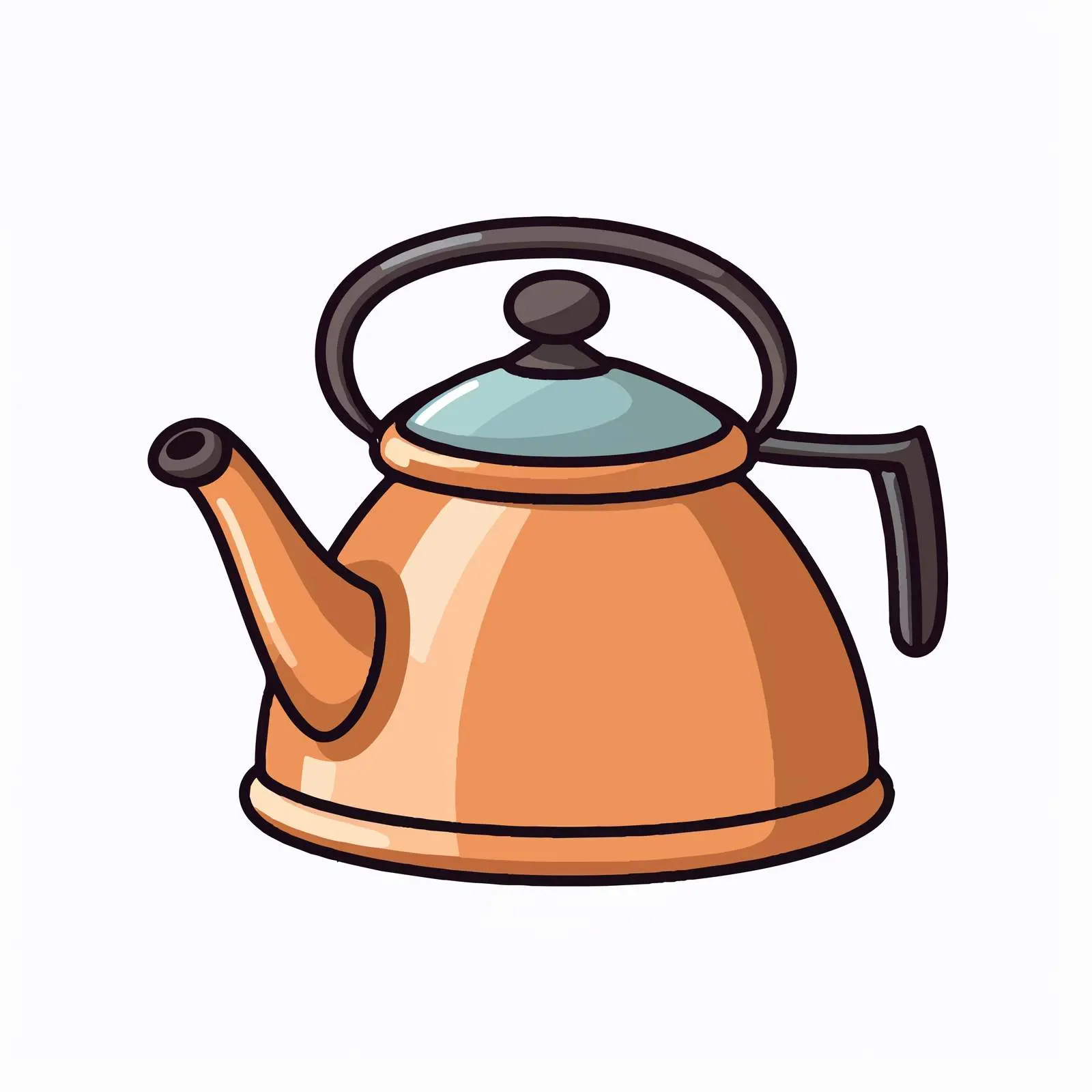 Cartoon Kettle Coffee Icon Vector Illustration — free download from Dotvec