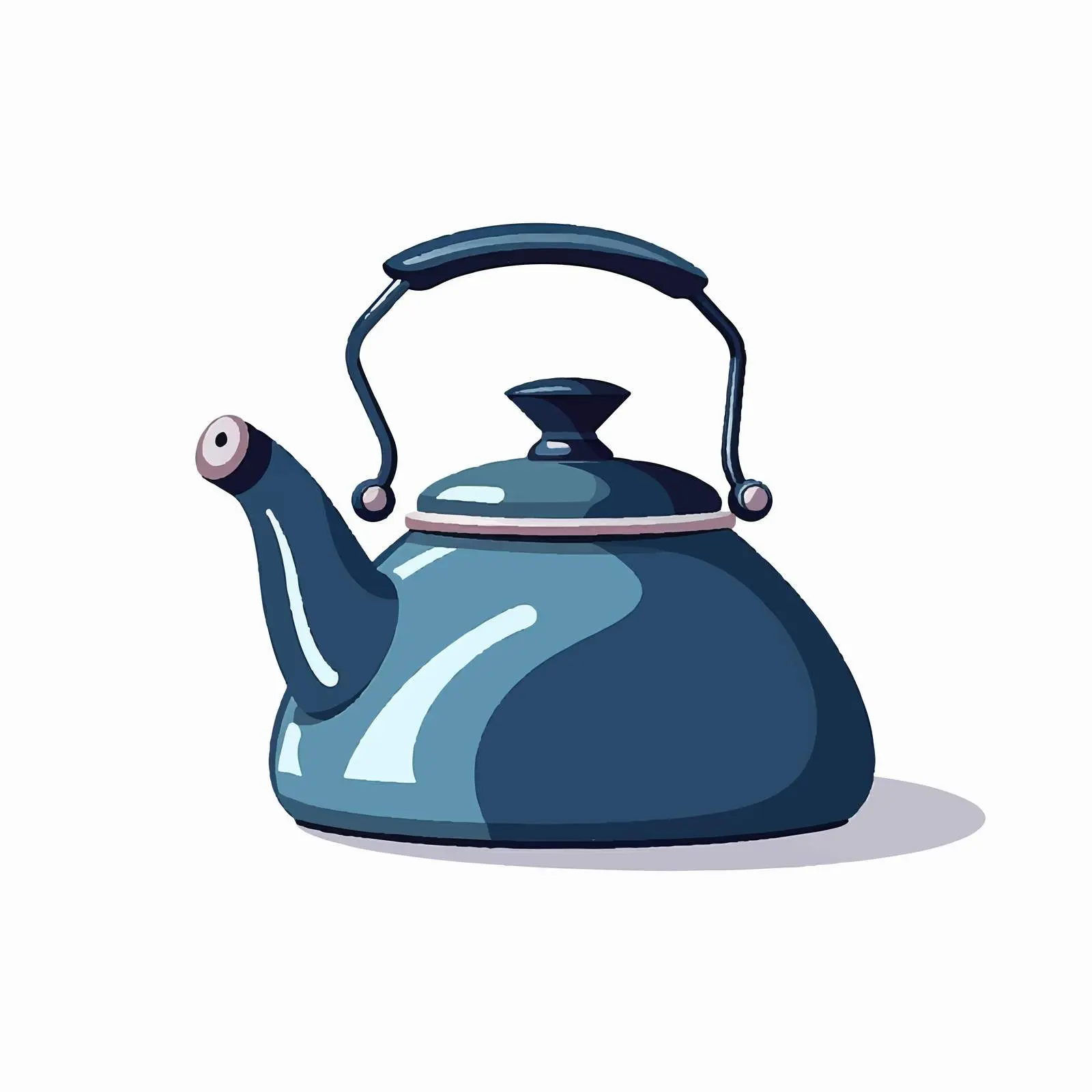 Cartoon Kettle Kitchenware Vector Illustration — free download from Dotvec