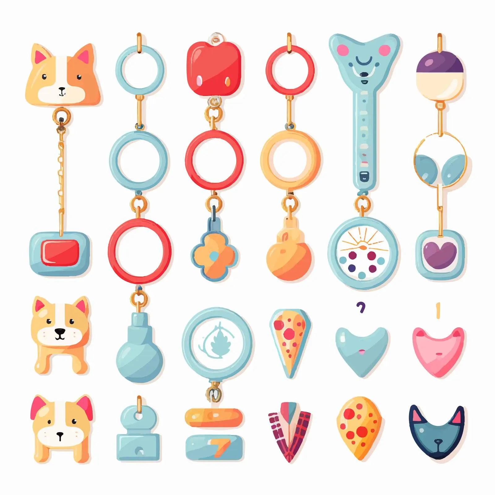 Keychain and Trinket Accessories Collection – free carry image from Dotvec