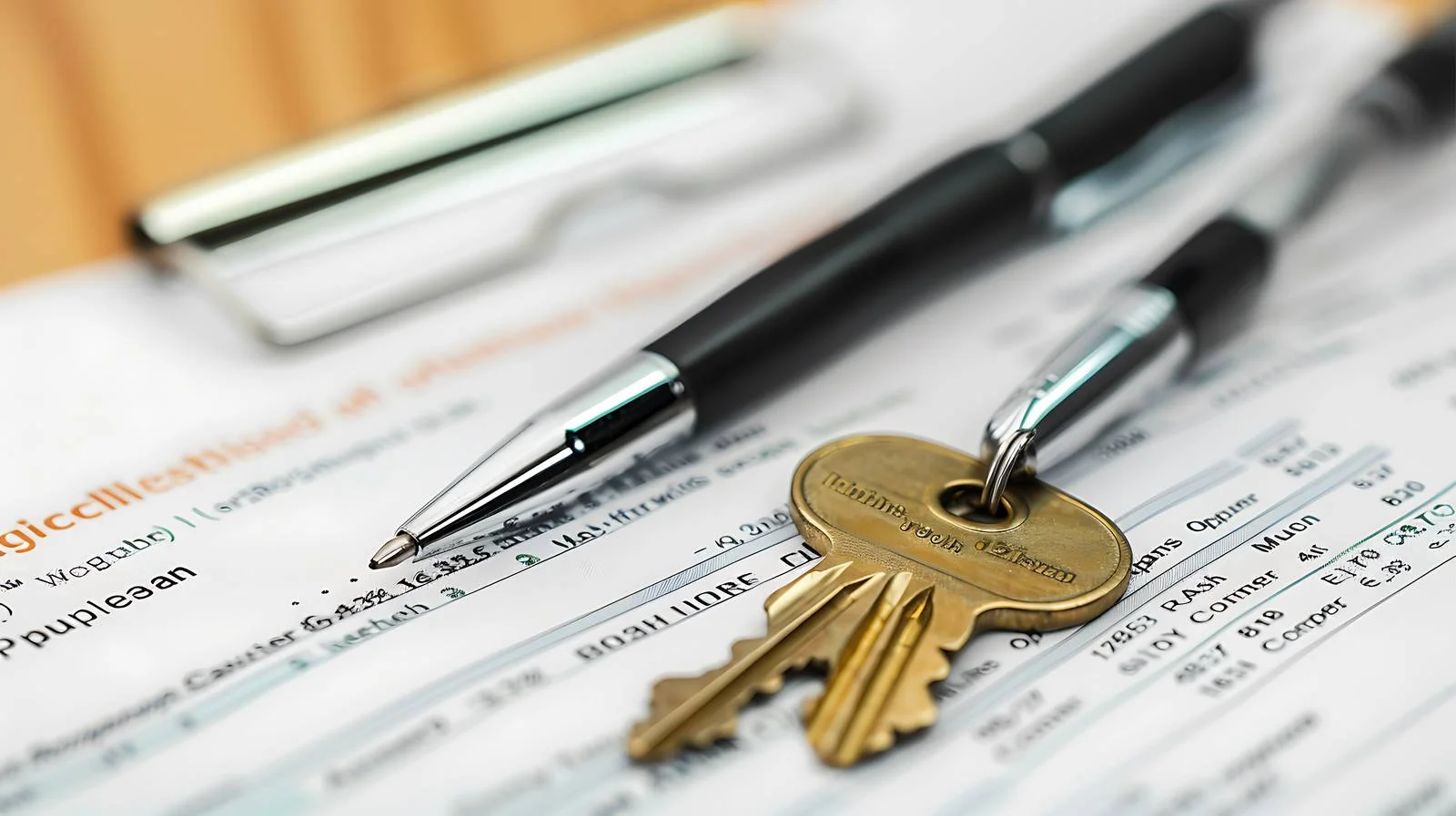 Financial Document Key Pen Budget Concept — free download from Dotvec