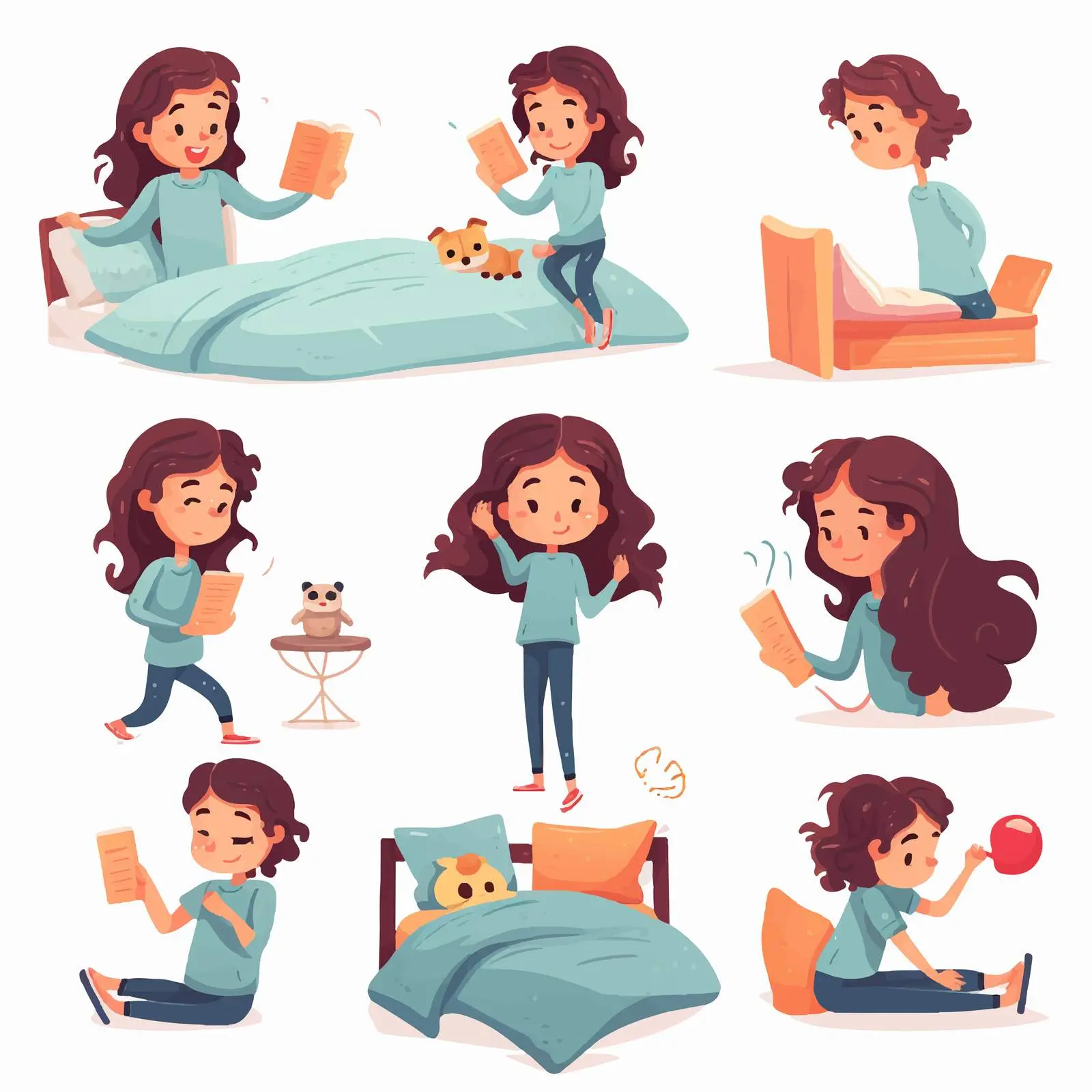 School Girl Daily Routine and Activities – free parental guidance image from Dotvec