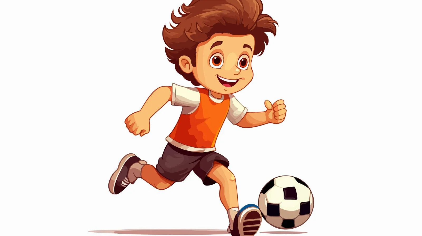 Child Soccer Vector Illustration with Car — free download from Dotvec