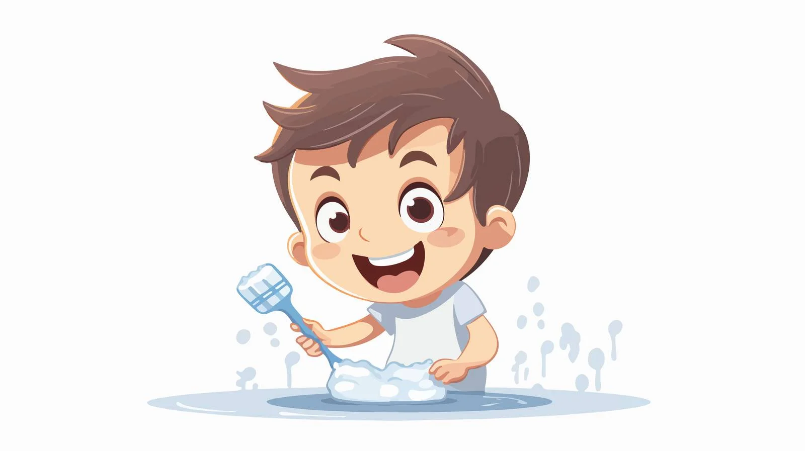Child's Dental Hygiene Vector Illustration — free download from Dotvec