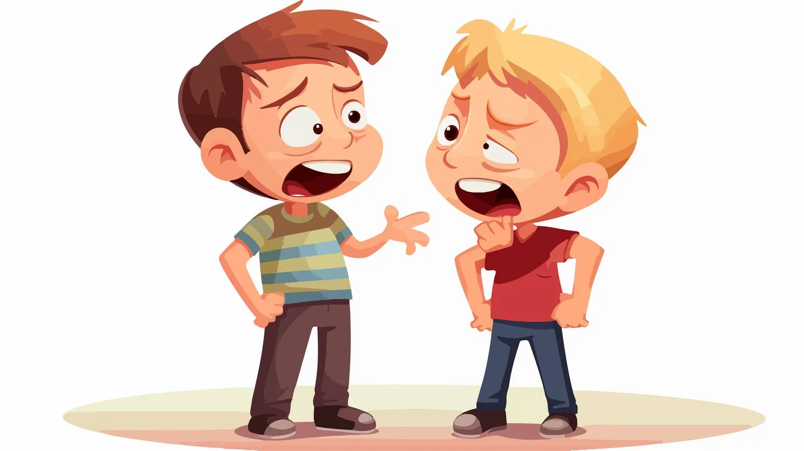 Child Bullying Cartoon Illustration — free download from Dotvec