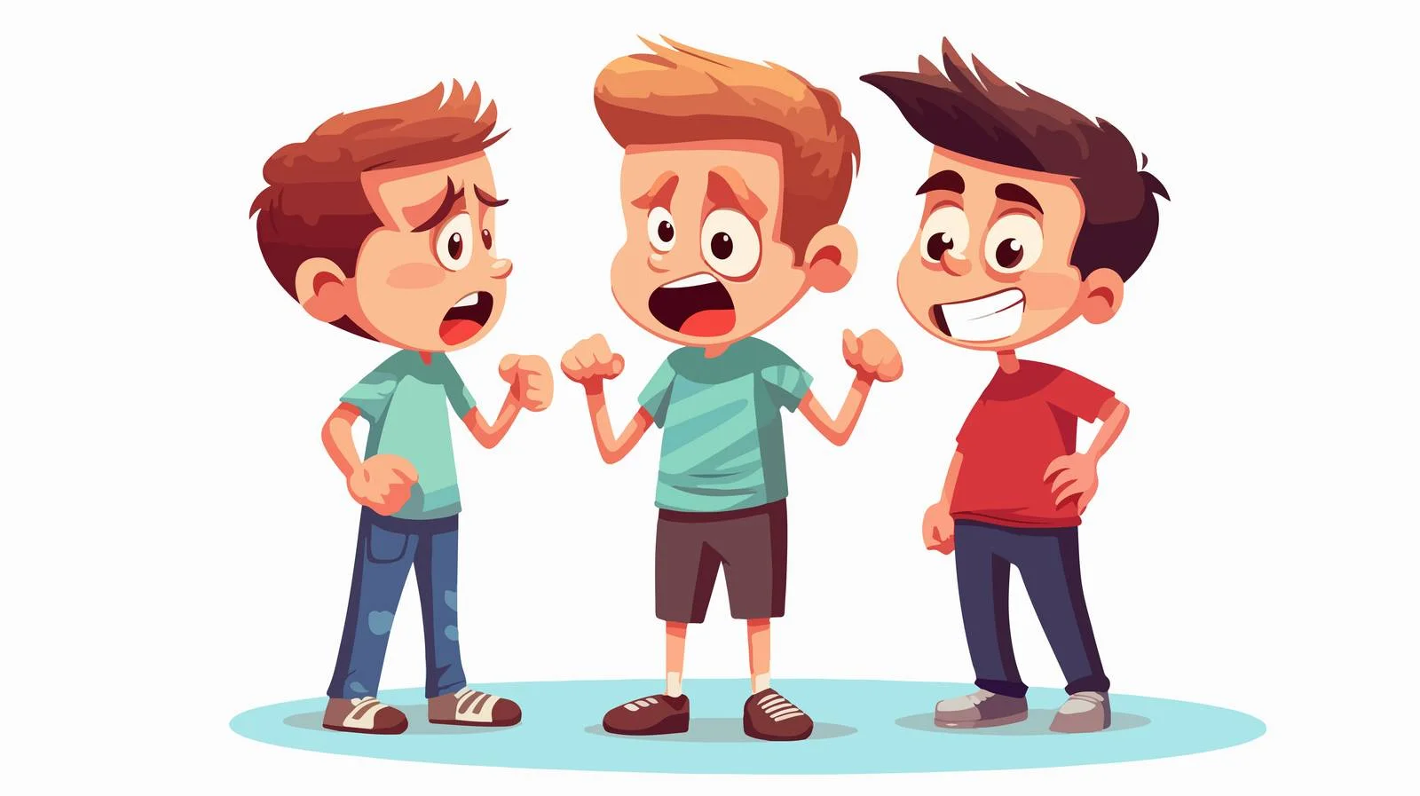 Child Bullying Cartoon Illustration — free download from Dotvec