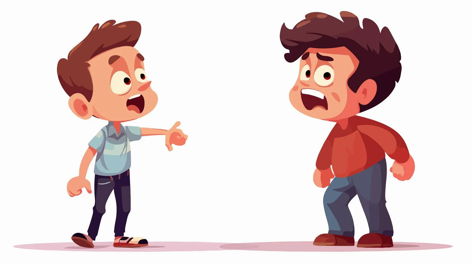 Child Bullying Cartoon Illustration — free download from Dotvec