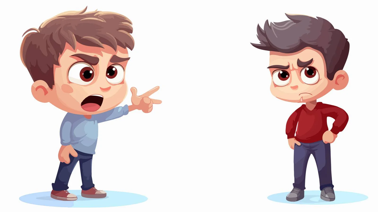 Child Bullying Cartoon Illustration — free download from Dotvec