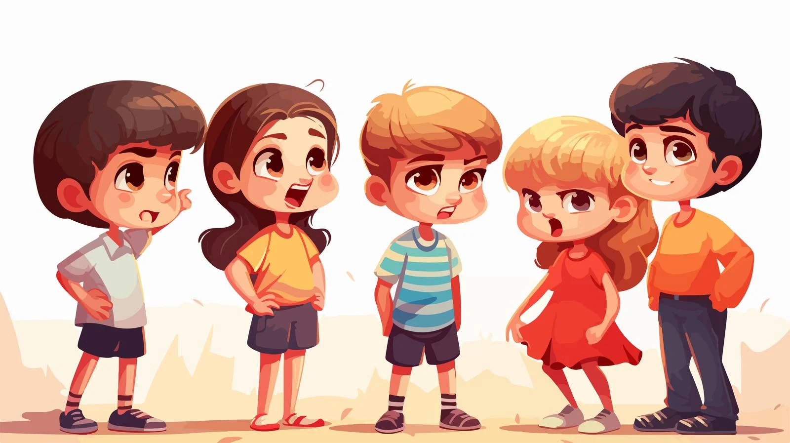 Youth Bullying Cartoon Illustration — free download from Dotvec