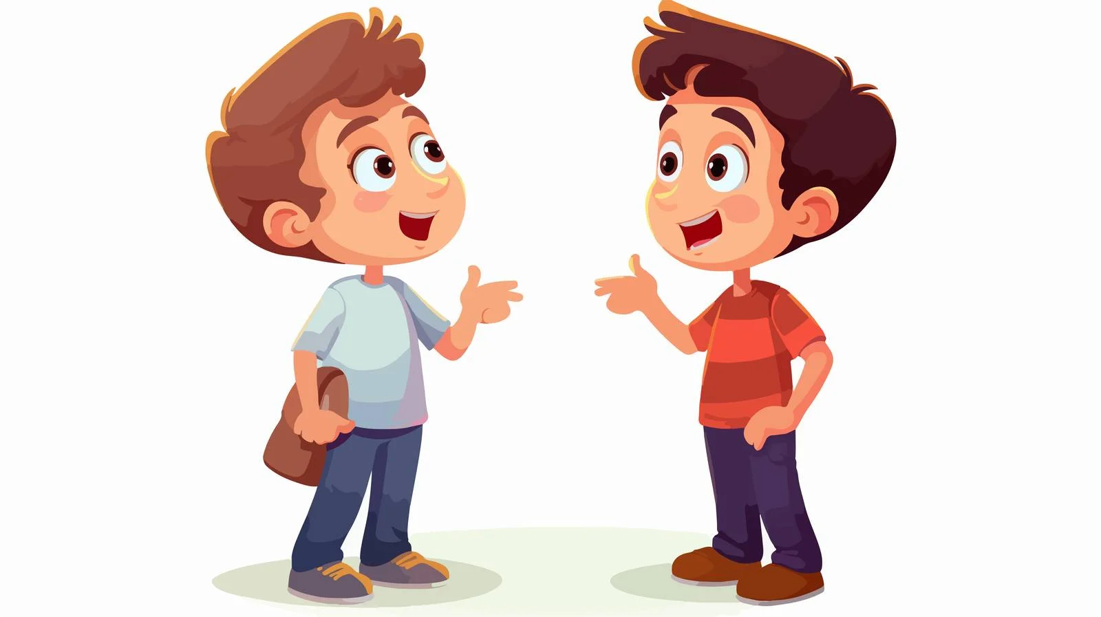Kids Explanation Cartoon Illustration — free download from Dotvec