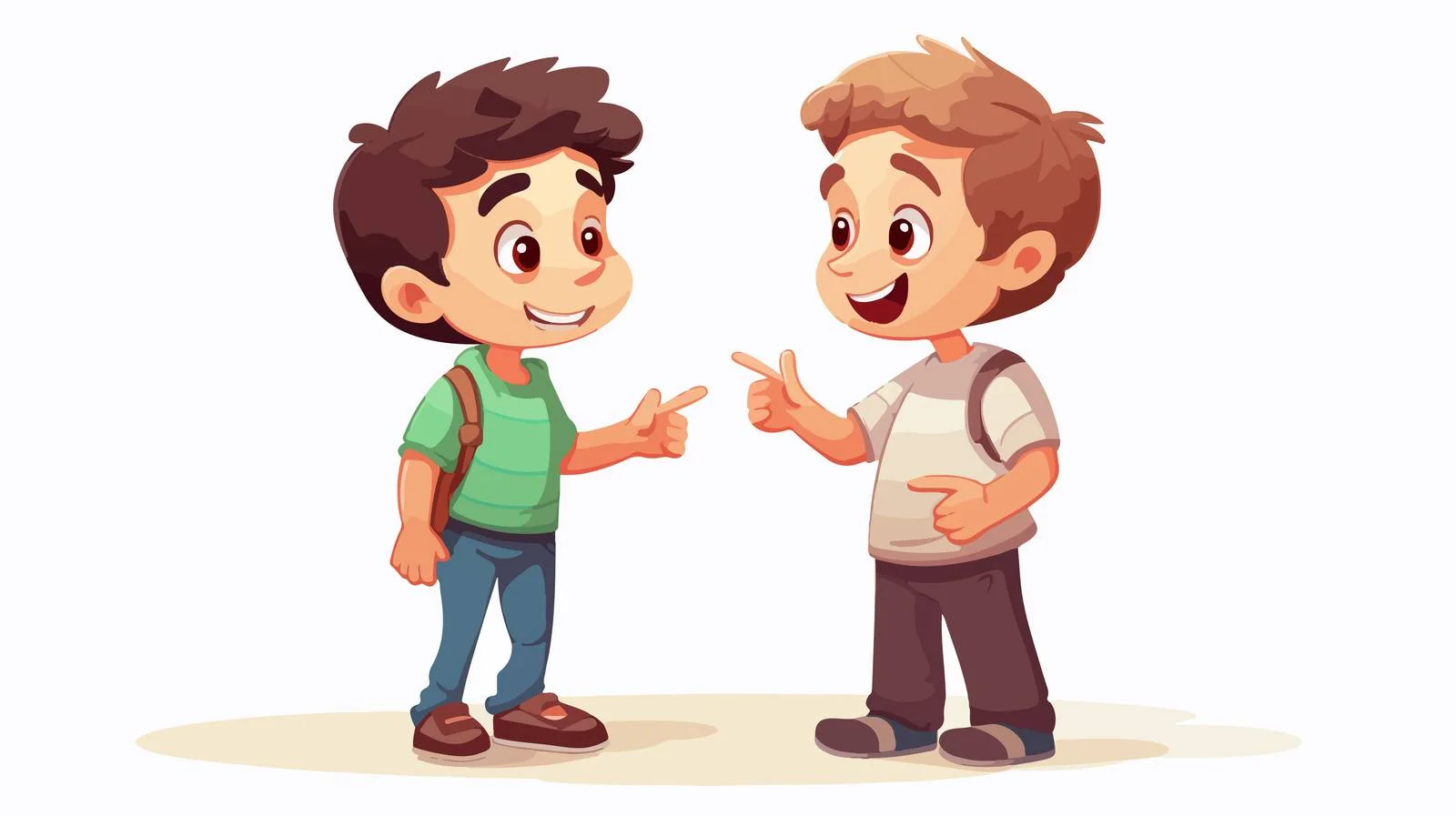 Children explaining concept illustration cartoon — free download from Dotvec