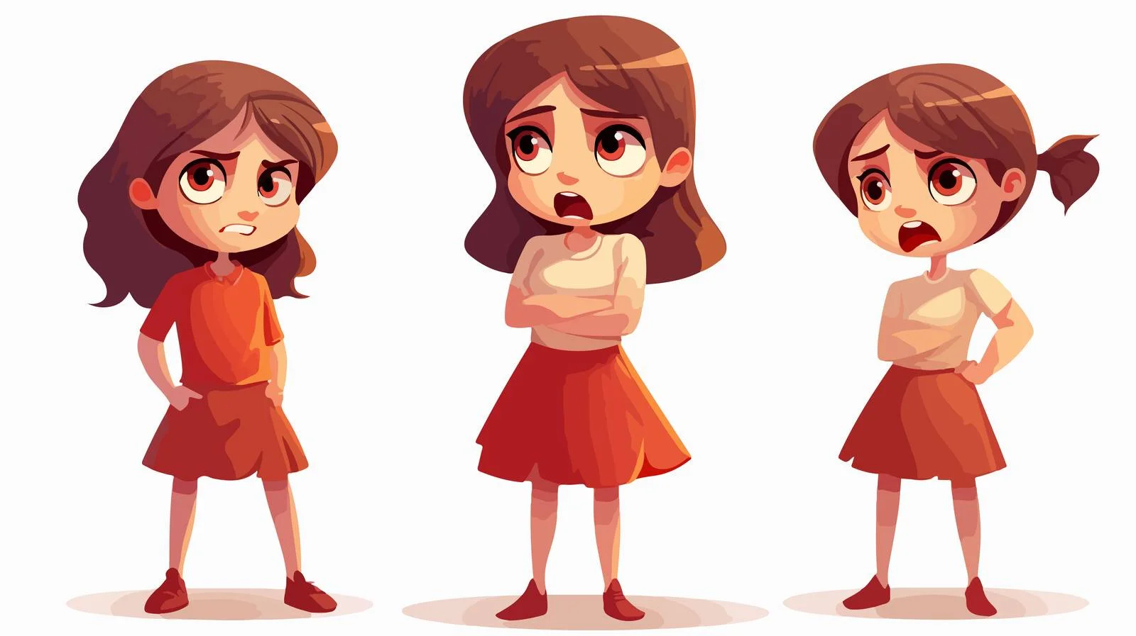 Child Bullying Vector Cartoon Illustration — free download from Dotvec