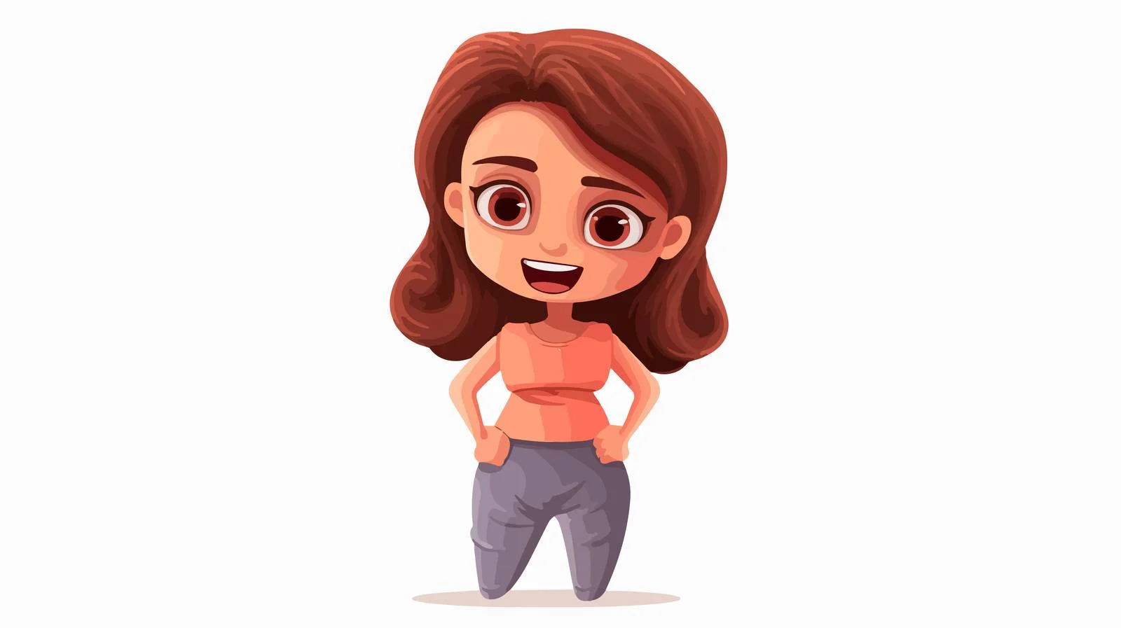 Young Girl with Stomachache Cartoon — free download from Dotvec