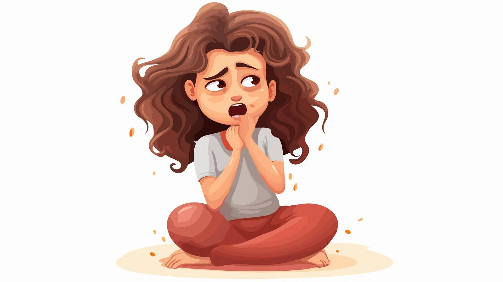 Child with Stomachache Cartoon Illustration — free download from Dotvec