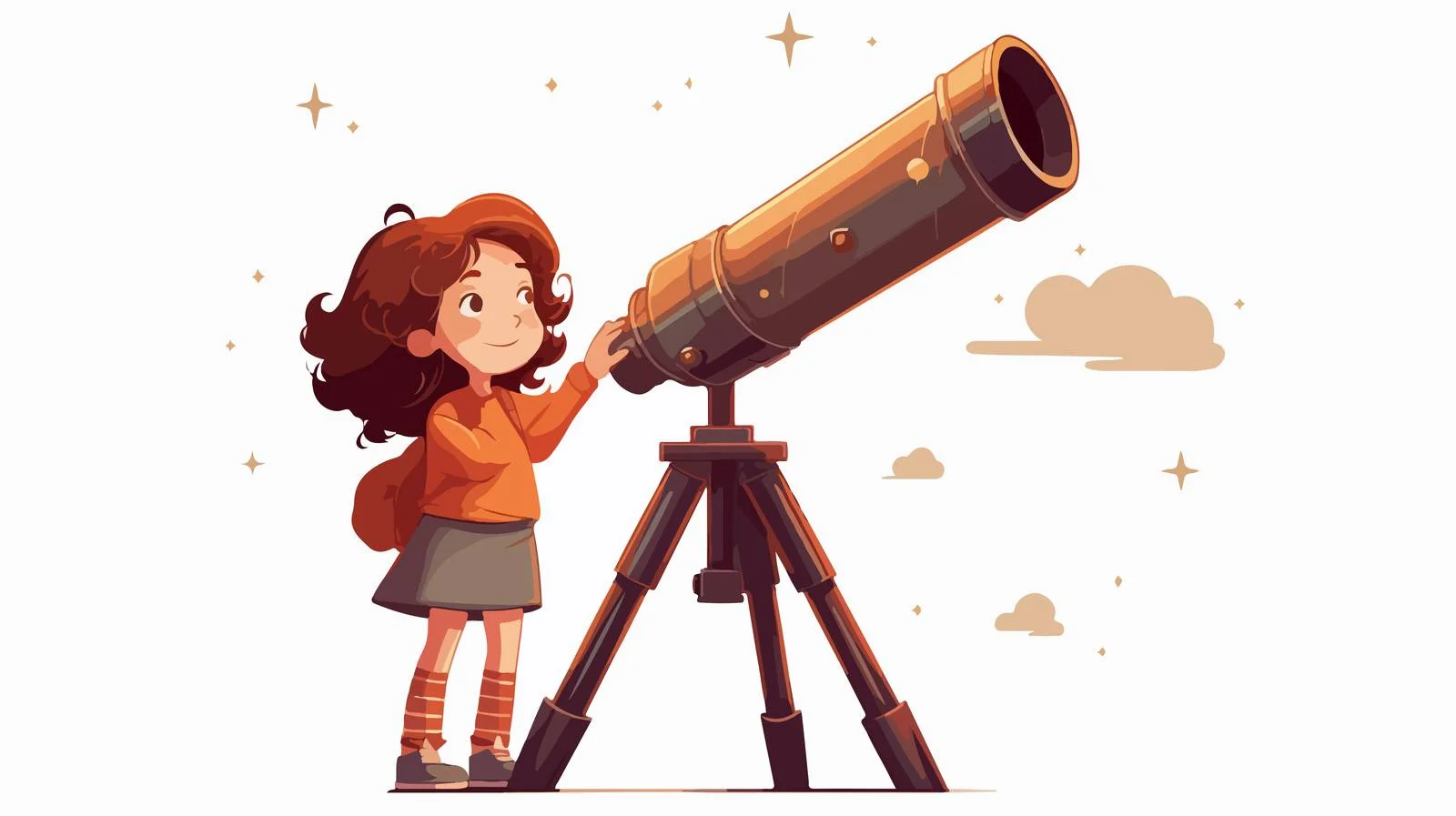 Exploration Enthusiast Cartoon Illustration — free download from Dotvec