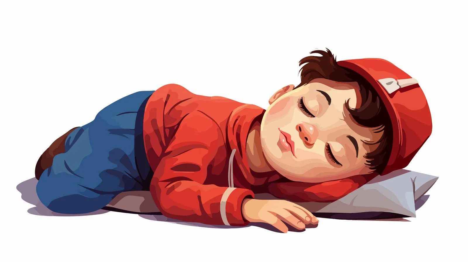 Child Nap Cartoon Illustration — free download from Dotvec