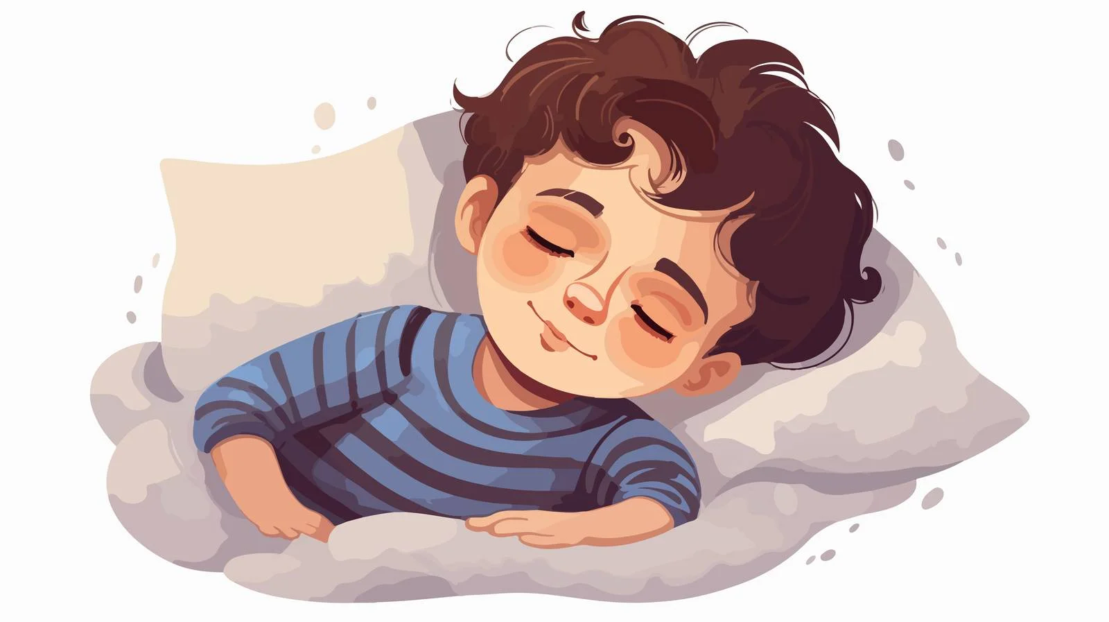 Child Napping Cartoon Vector Illustration — free download from Dotvec