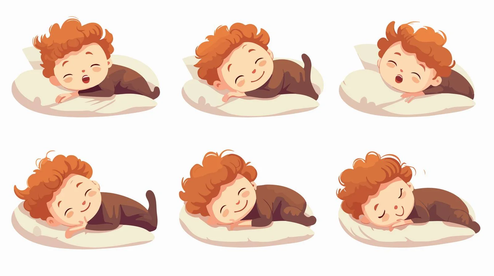 Child Nap Cartoon Illustration — free download from Dotvec