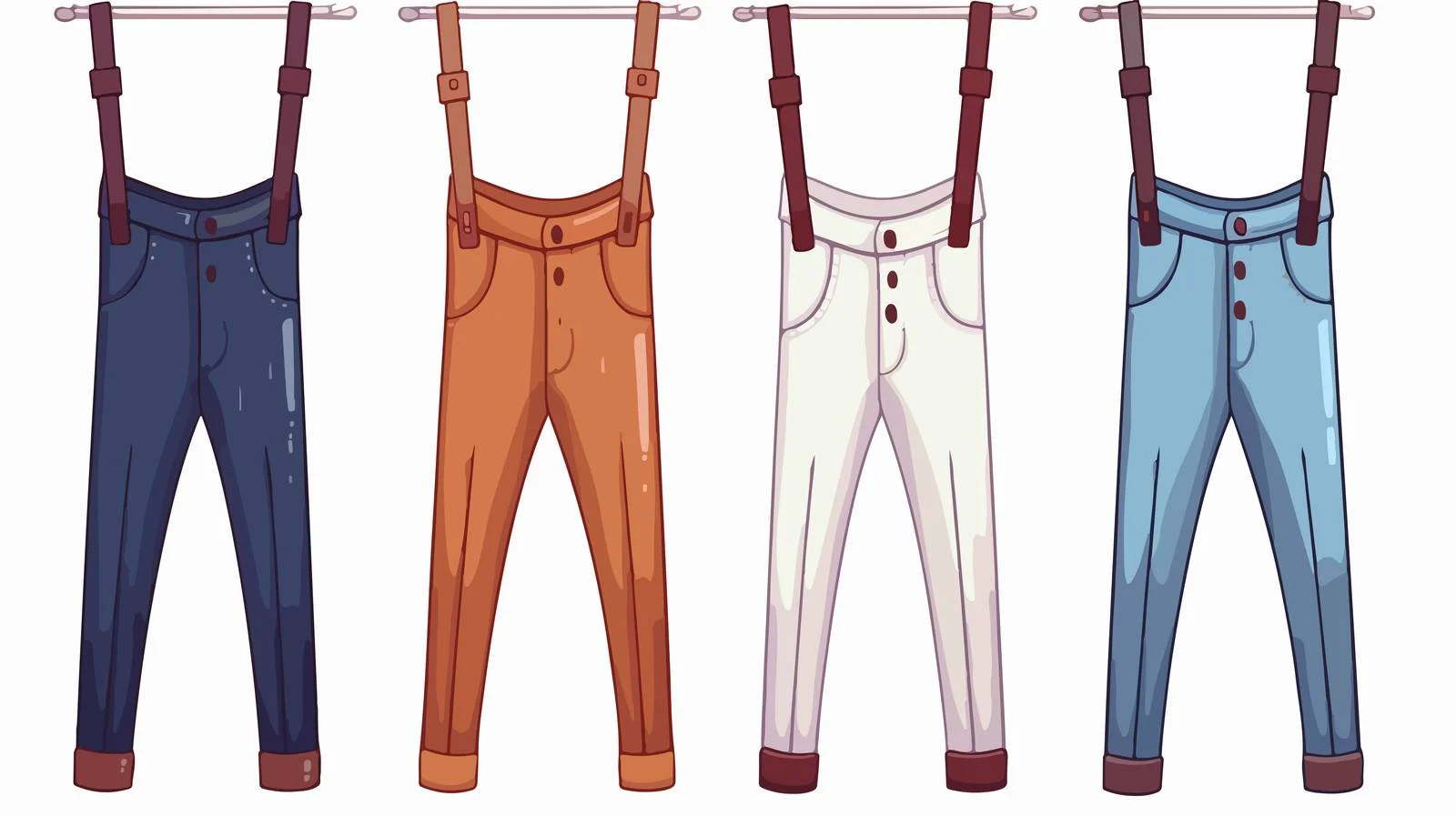 Kid Pants & Hanger Flat Design — free download from Dotvec