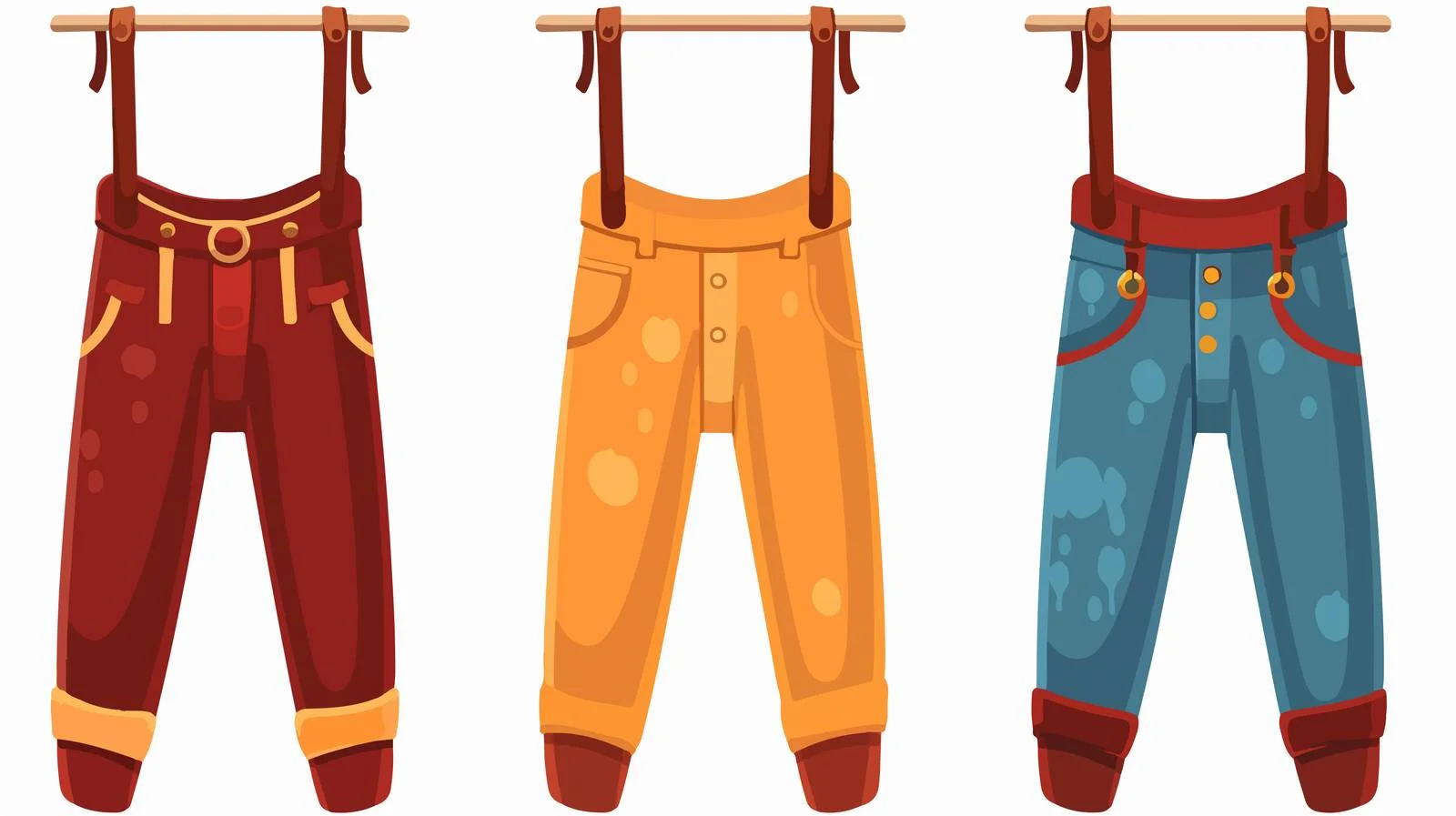 Kids Pants Hanger Flat Design Quality — free download from Dotvec