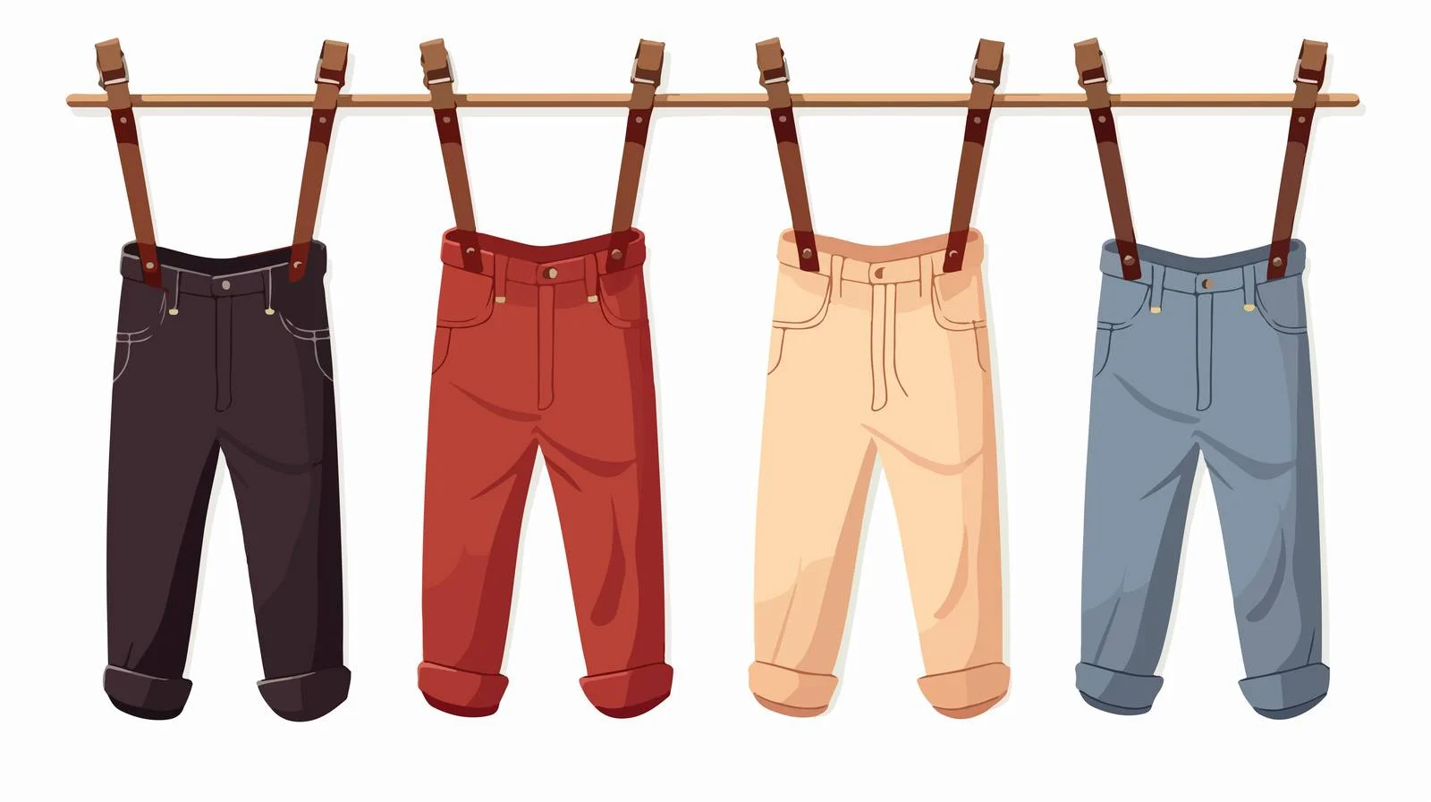 Kids Pants Hanger Flat Design — free download from Dotvec