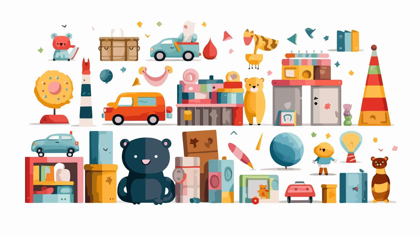 Interactive Learning with Toys and Chalkboard — free download from Dotvec