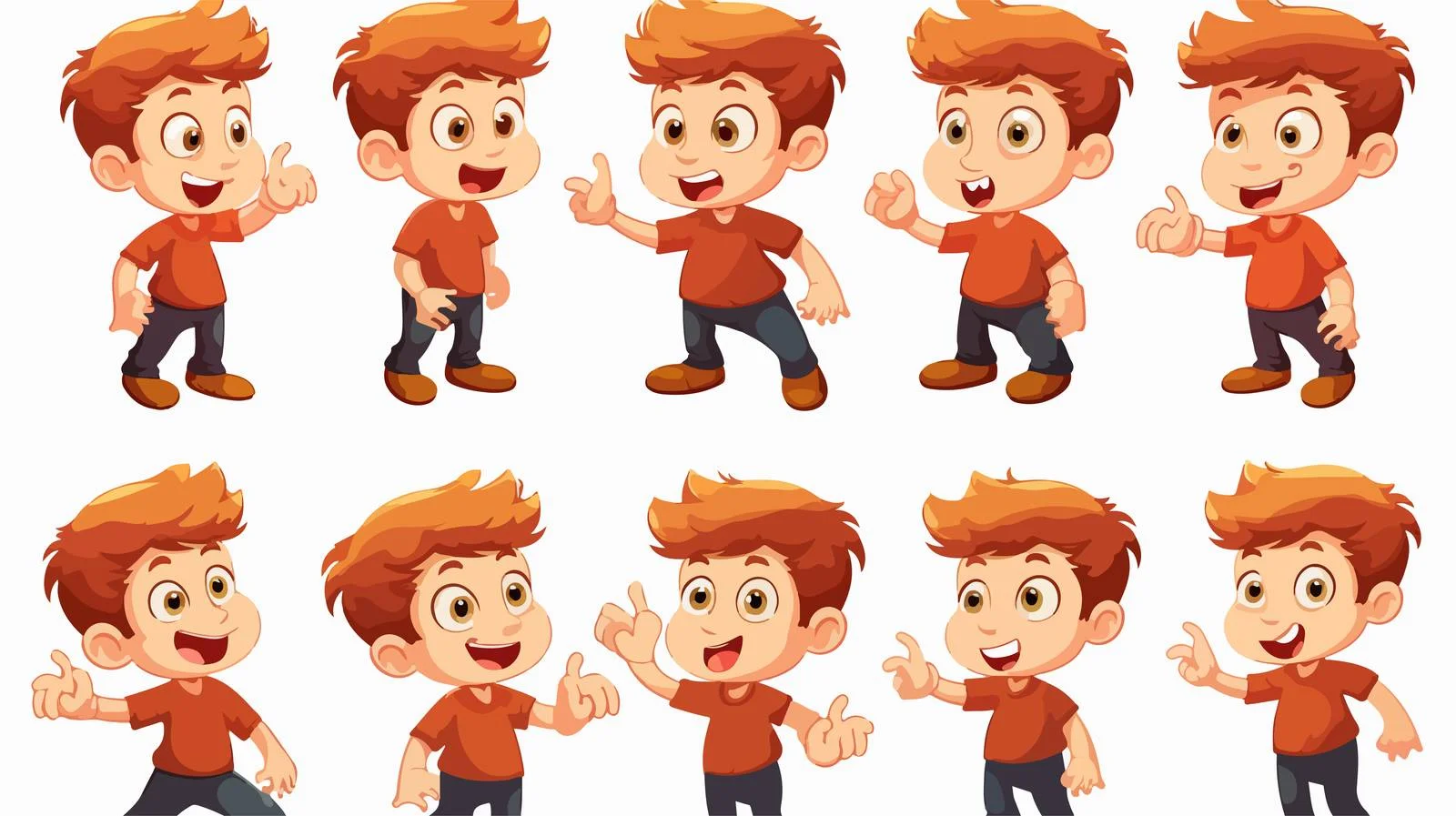 Child Body Parts Cartoon Vector Set — free download from Dotvec