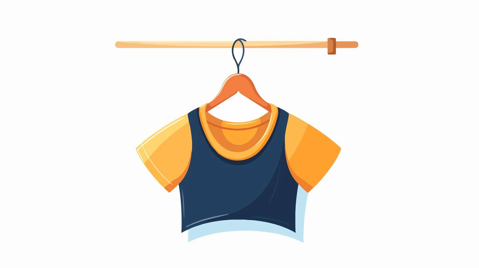 Kid Shirt Flat Design with Hanger — free download from Dotvec