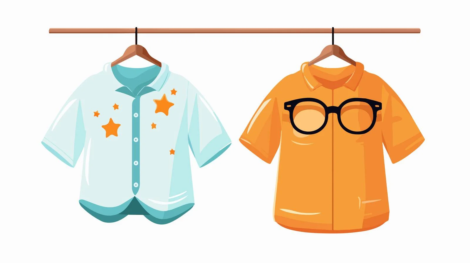 Kid's Shirt Flat Design Mockup — free download from Dotvec