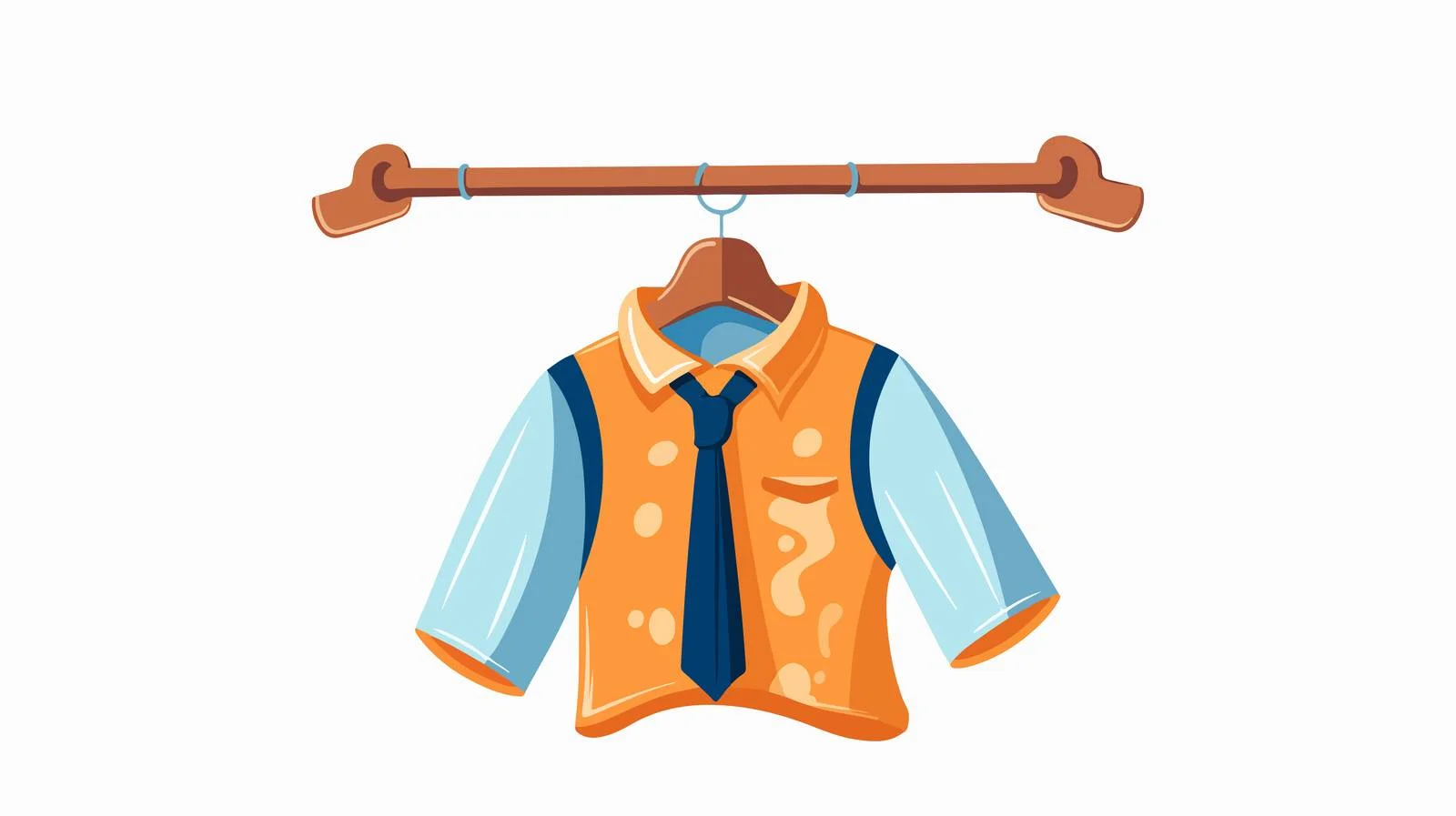Kid's Shirt Hanger Flat Design Style — free download from Dotvec